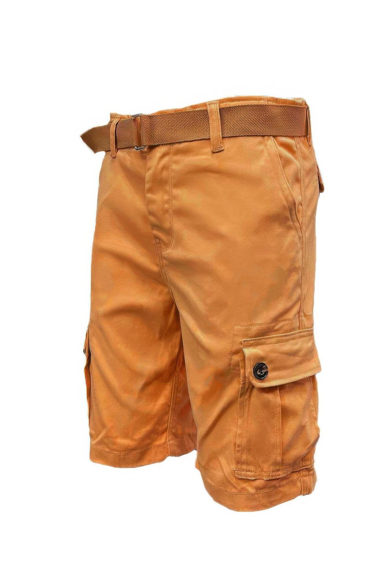 Mens Belted Cargo Shorts With Pockets - Purcell's Clothing Company