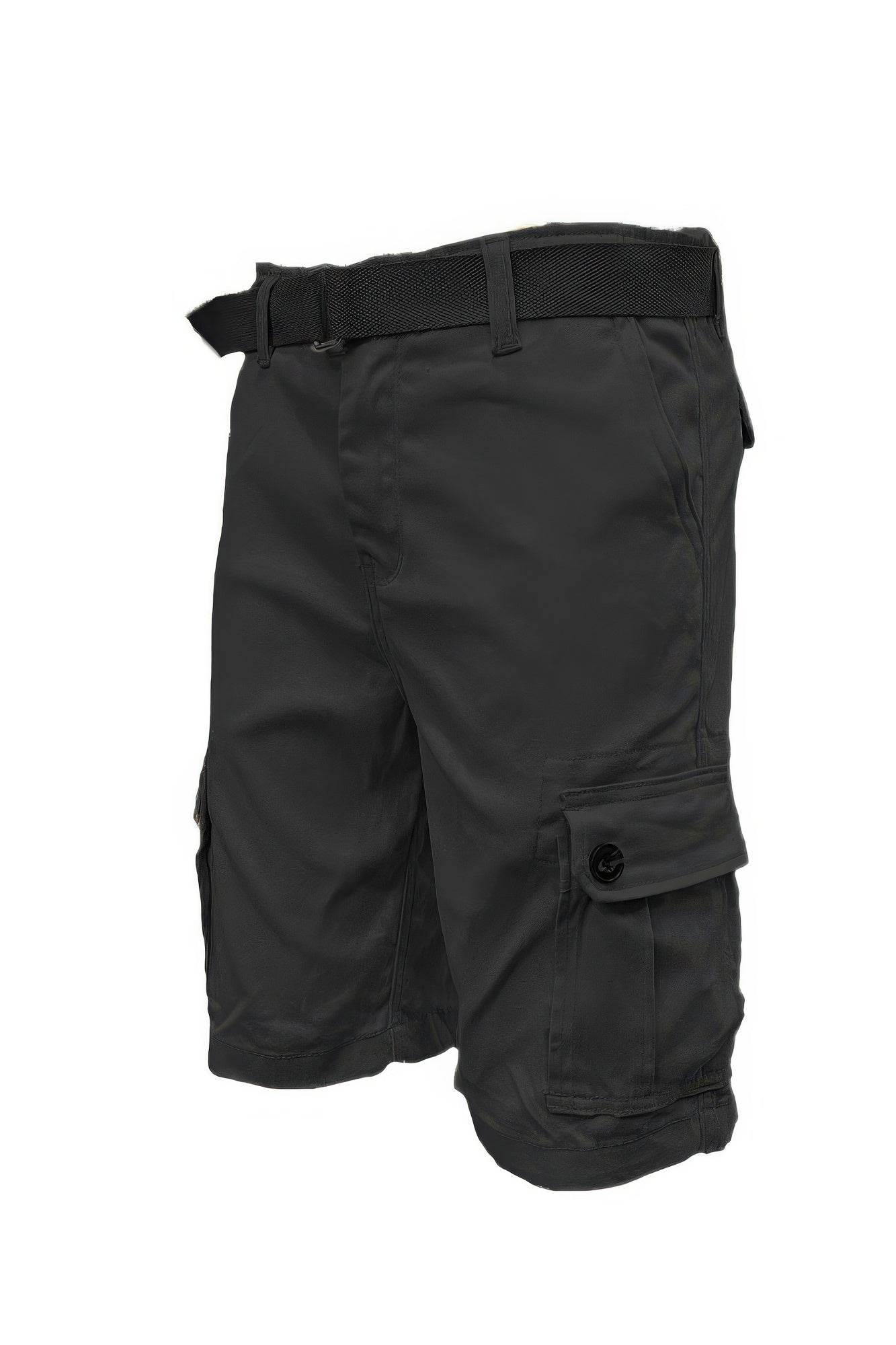 Mens Belted Cargo Shorts With Pockets - Purcell's Clothing Company