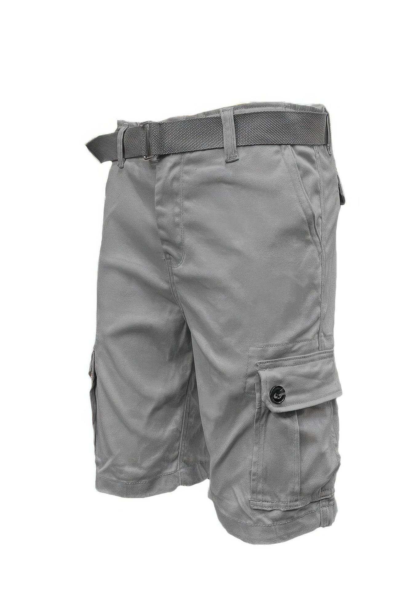 Mens Belted Cargo Shorts With Pockets - Purcell's Clothing Company