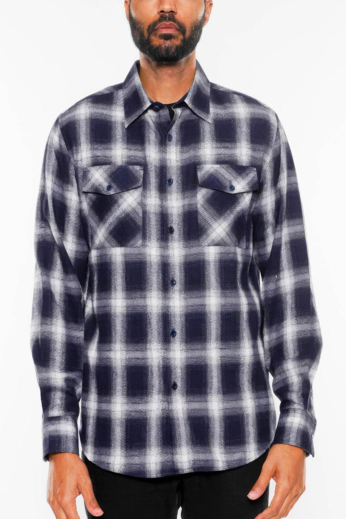 Full Plaid Checkered Flannel Long Sleeve - Purcell's Clothing Company