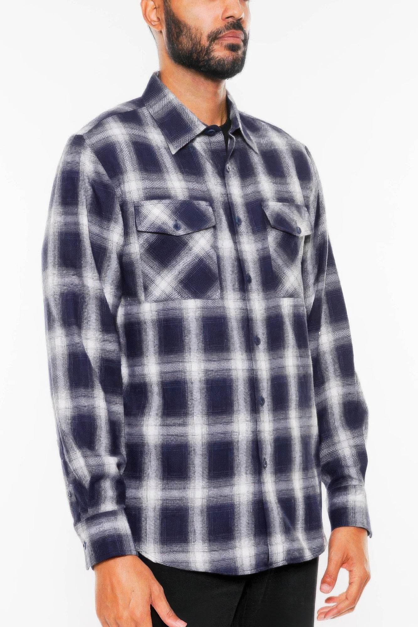 Full Plaid Checkered Flannel Long Sleeve - Purcell's Clothing Company