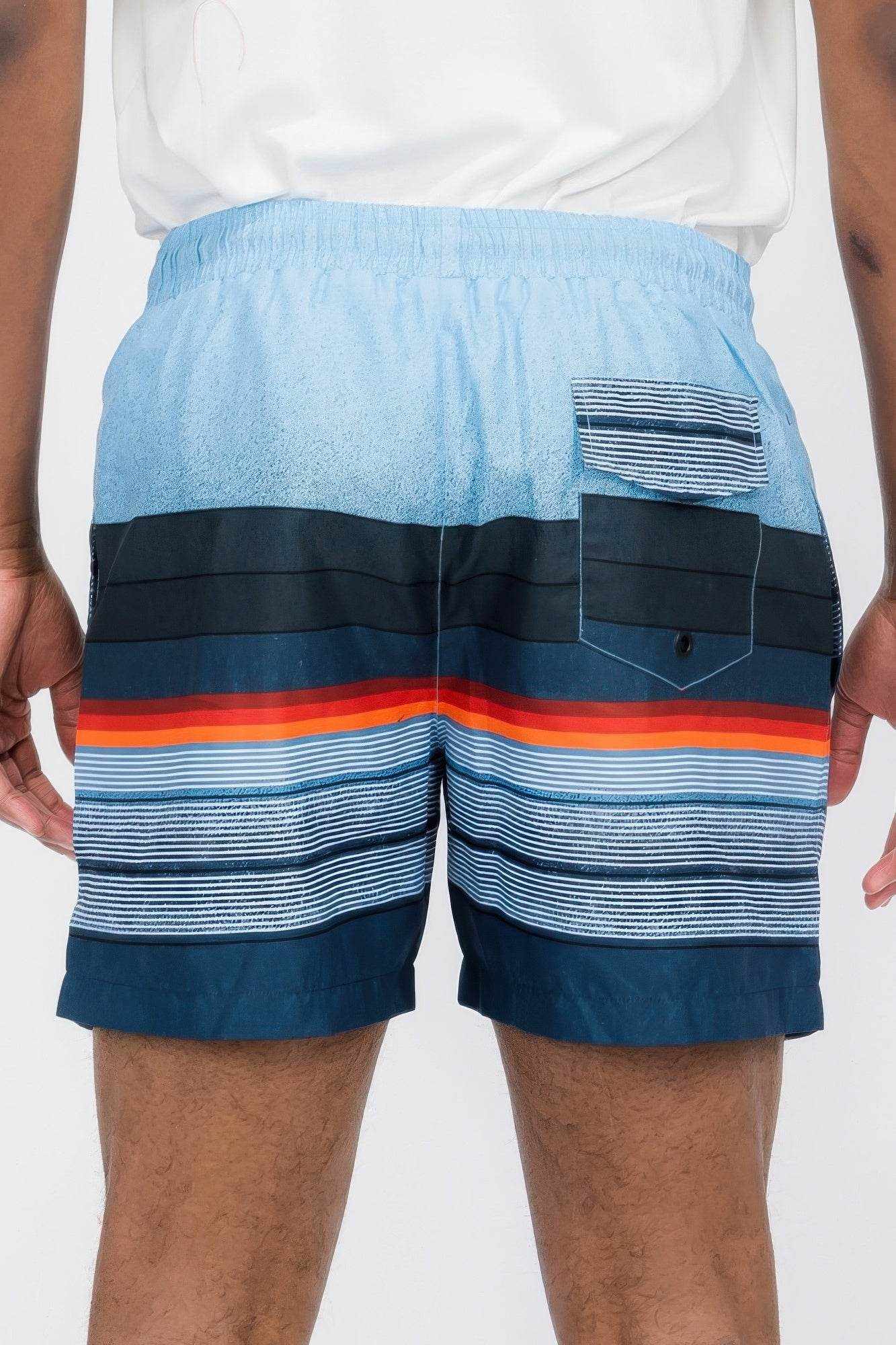 High Color Striped Swim Shorts - Purcell's Clothing Company