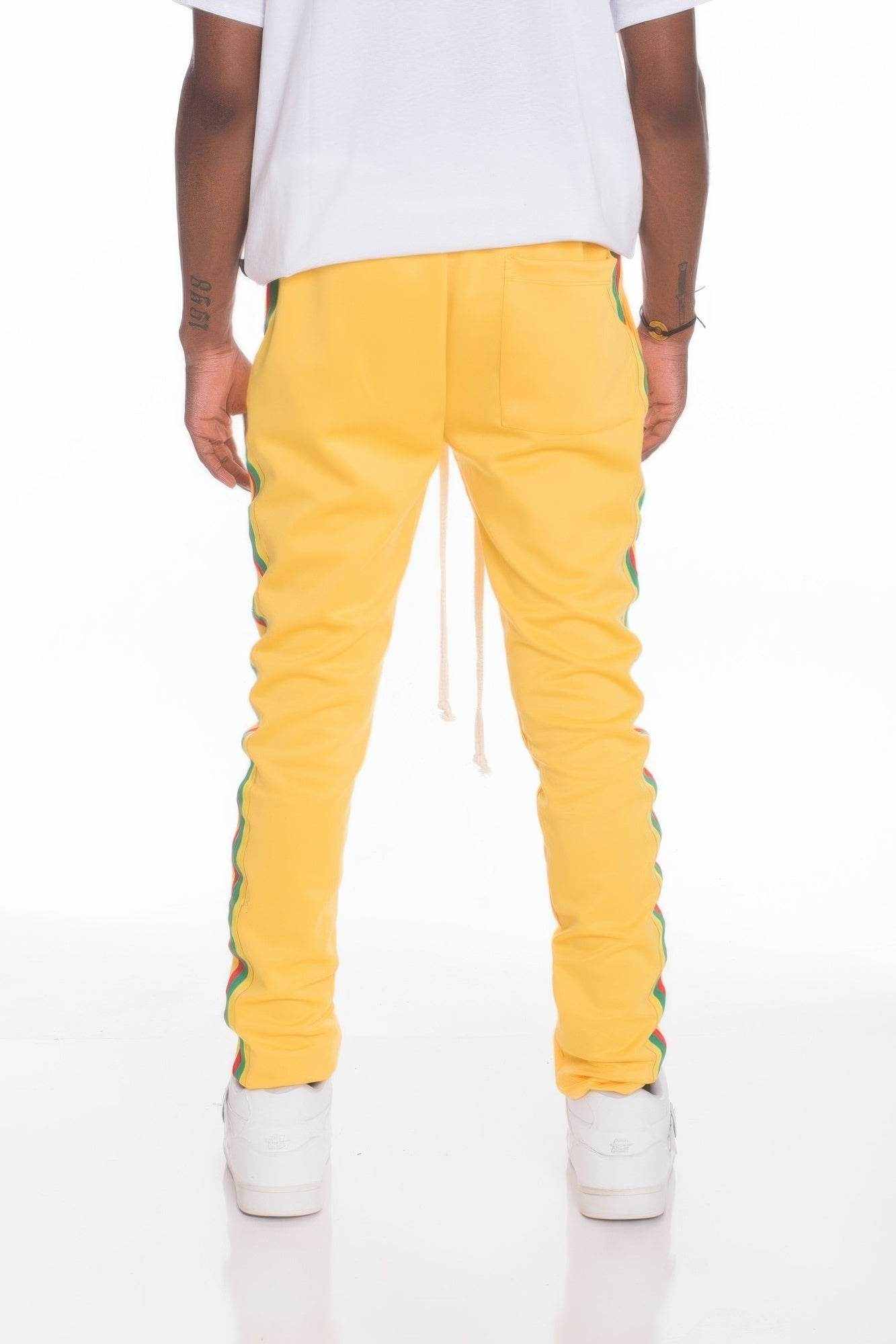 Rasta Taped Track Sweatpants - Purcell's Clothing Company