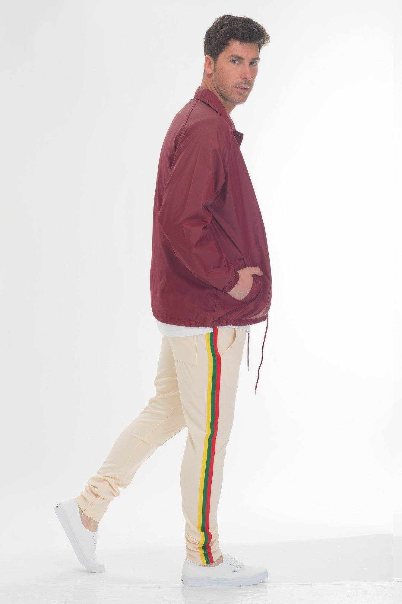 Rasta Taped Track Sweatpants - Purcell's Clothing Company