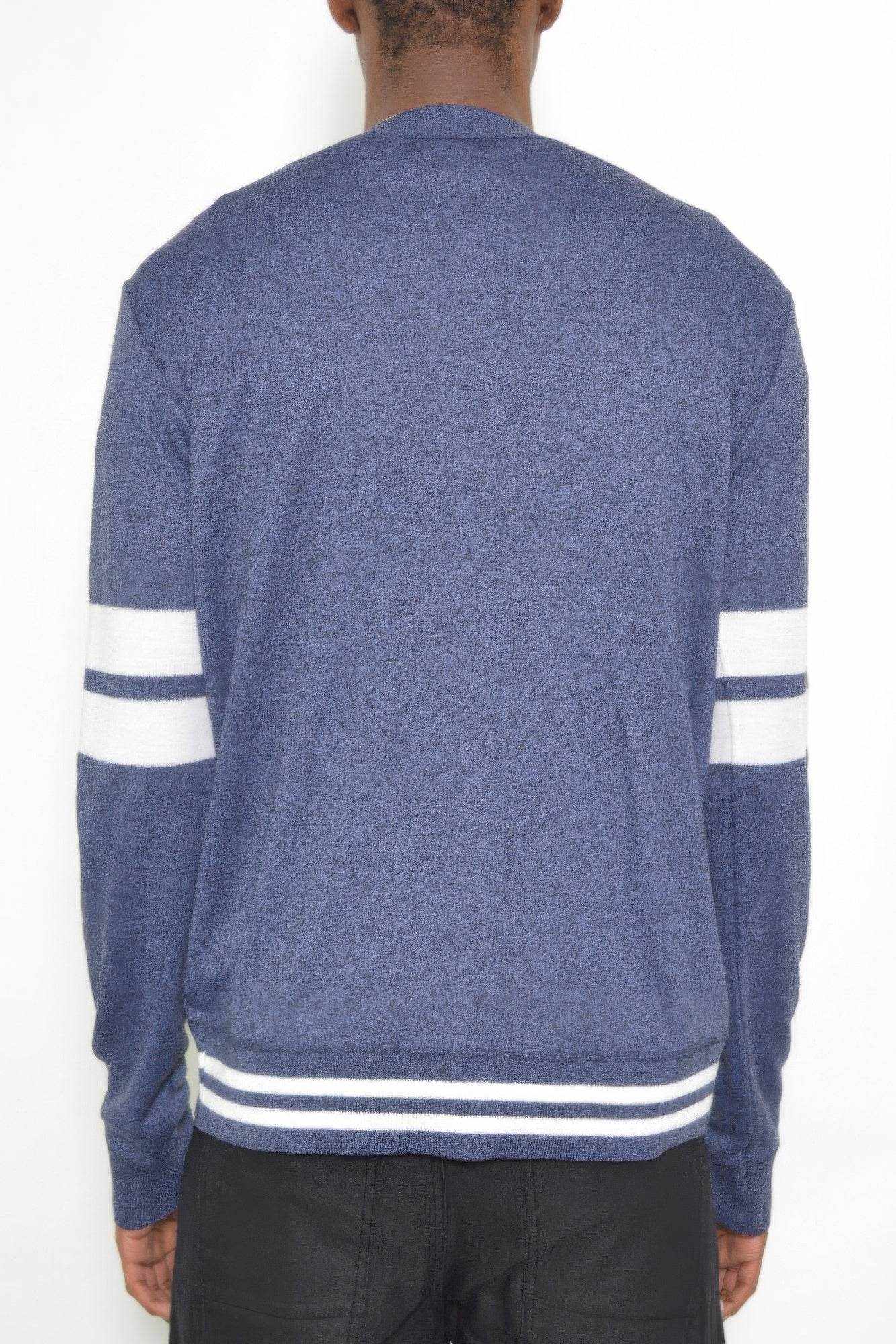 Mens Two Stripe Button Cardiganirt - Purcell's Clothing Company