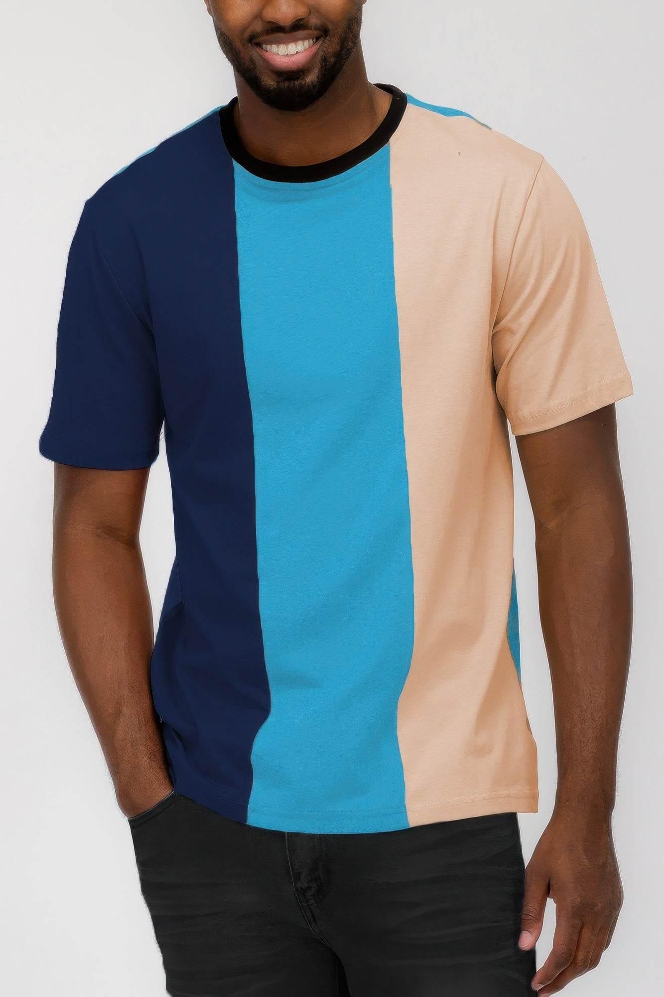 Mens Color Block T Shirt - Purcell's Clothing Company