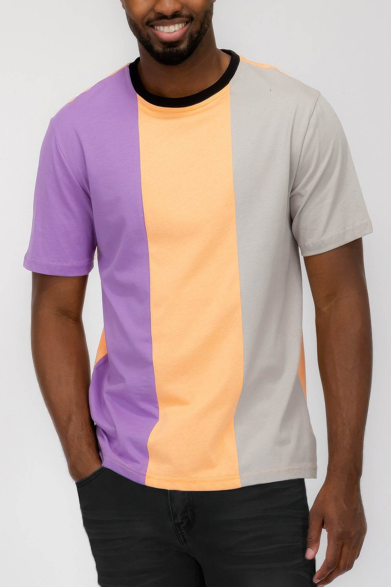 Mens Color Block T Shirt - Purcell's Clothing Company