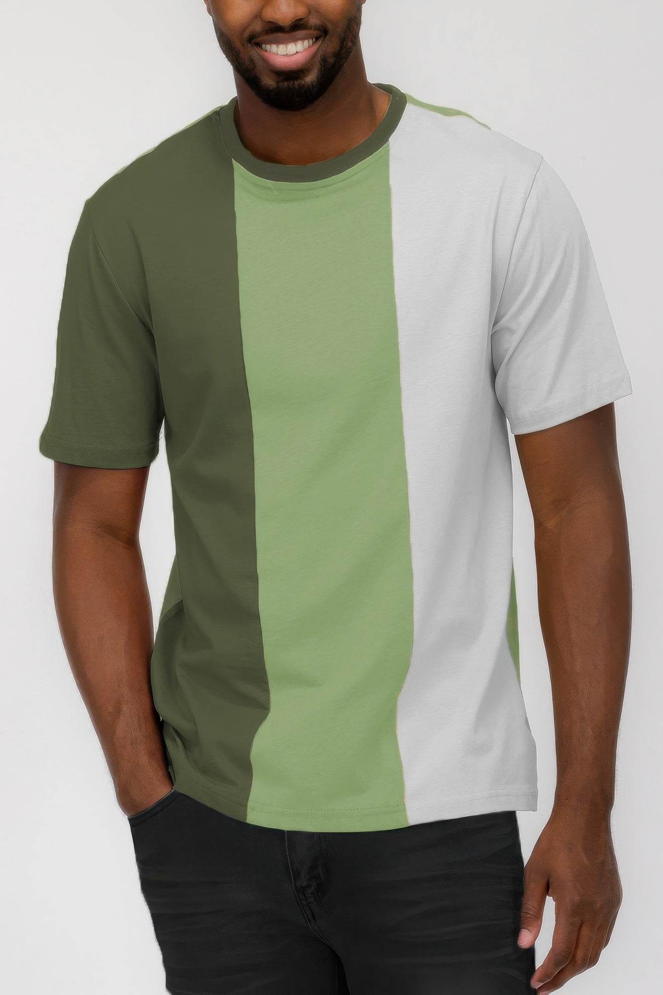 Mens Color Block T Shirt - Purcell's Clothing Company