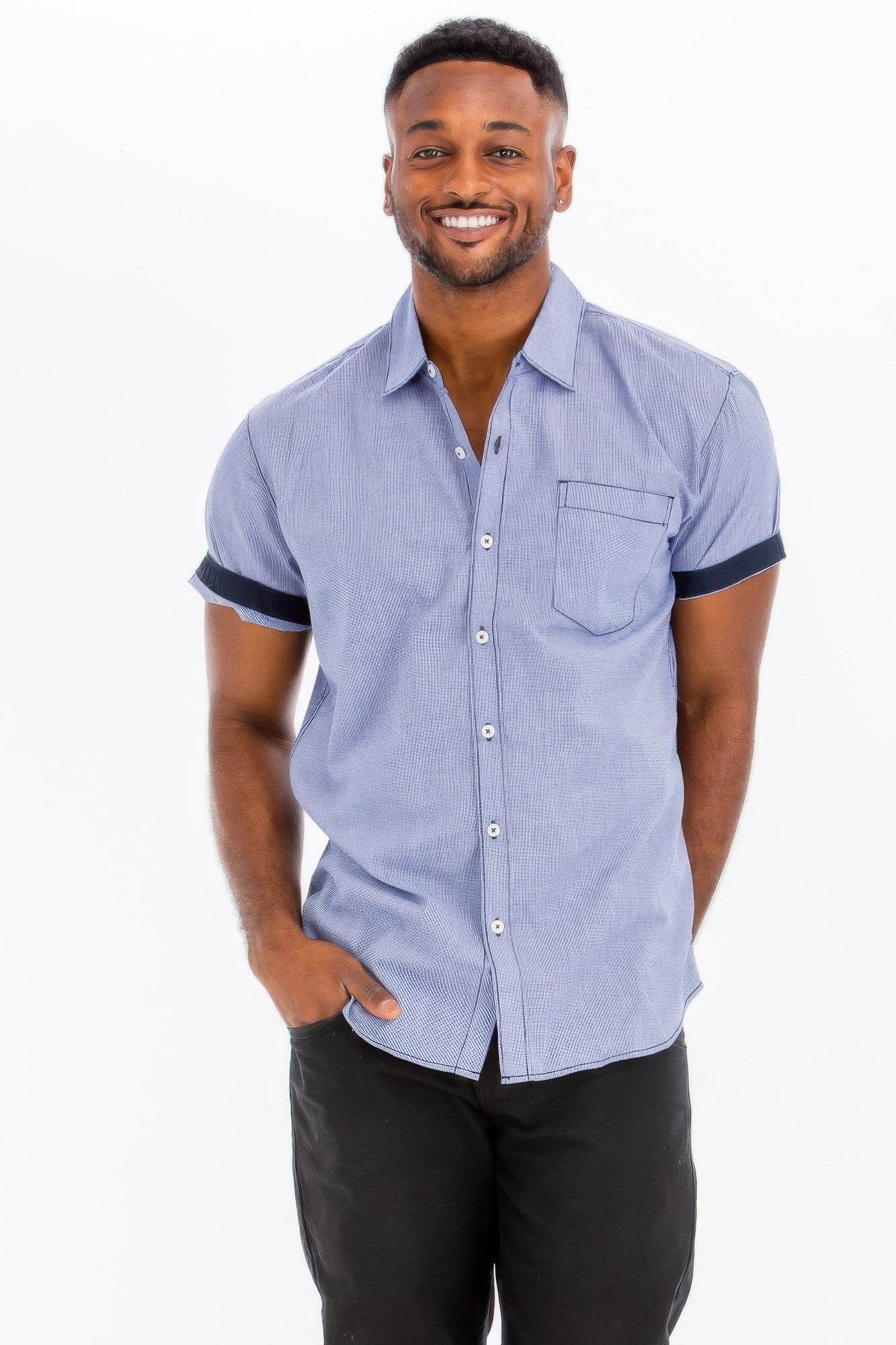 Men's Casual Short Sleeve Solid Shirts - Purcell's Clothing Company