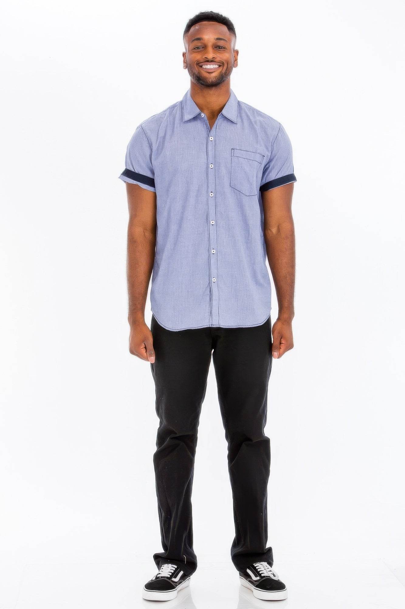 Men's Casual Short Sleeve Solid Shirts - Purcell's Clothing Company