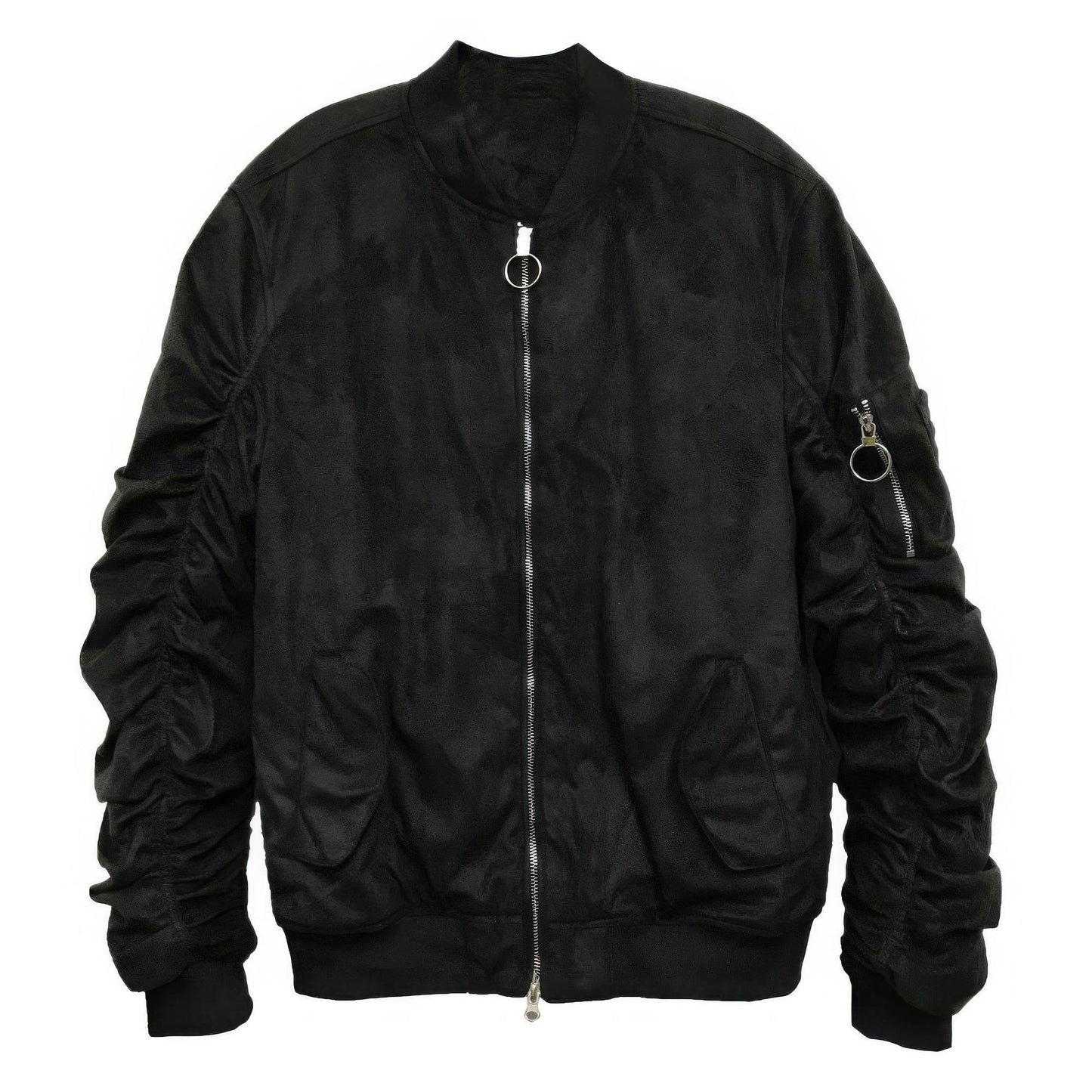Mirosuede Scrunched Bomber Jacket - Purcell's Clothing Company