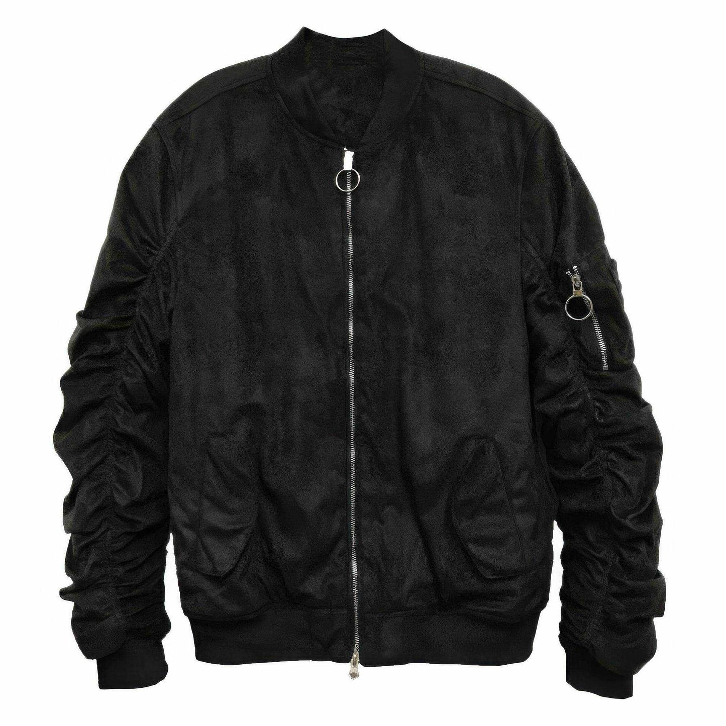 Mirosuede Scrunched Bomber Jacket - Purcell's Clothing Company