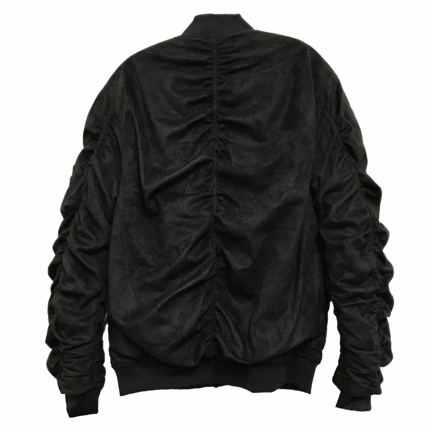 Mirosuede Scrunched Bomber Jacket - Purcell's Clothing Company