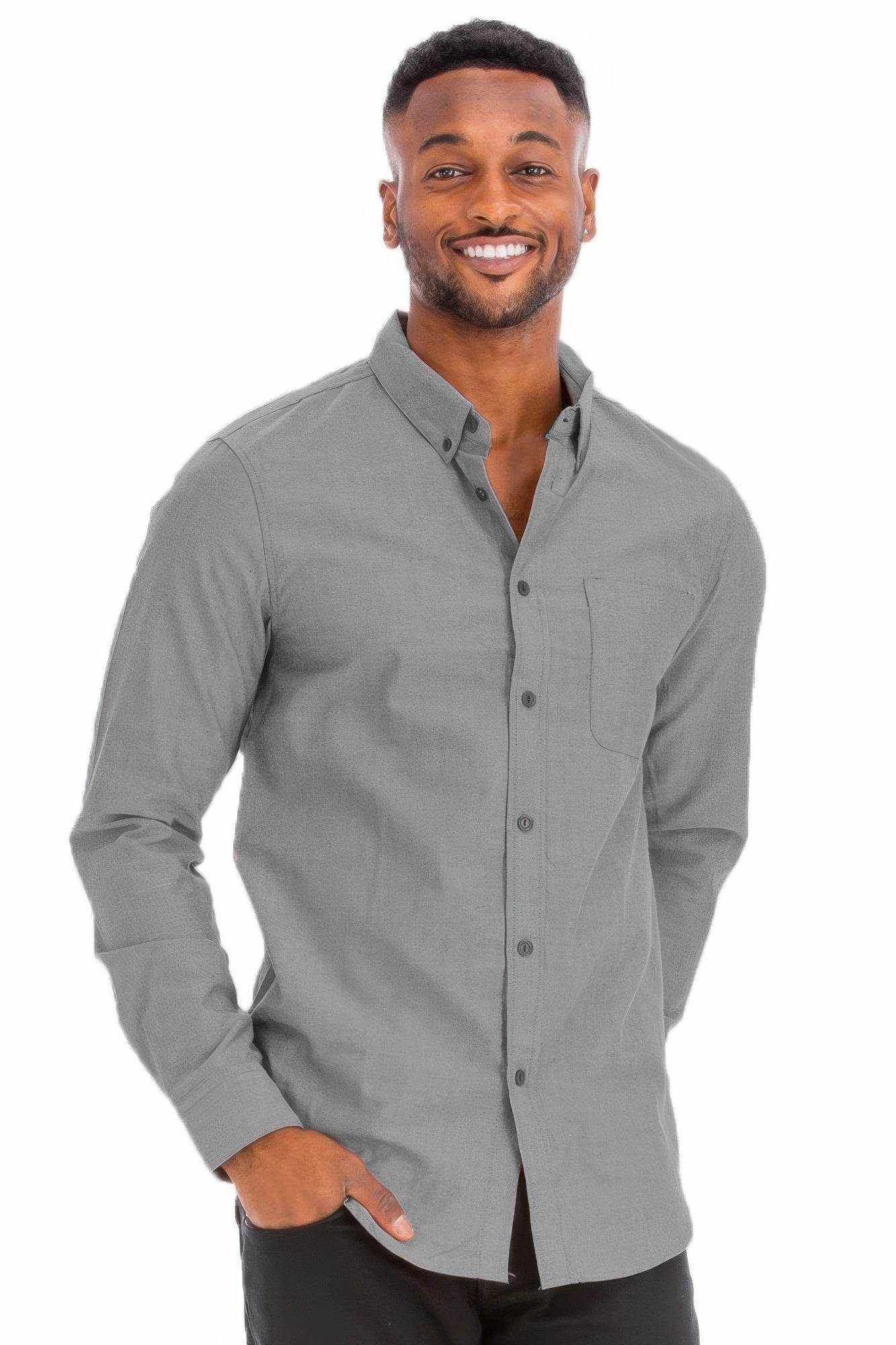 Casual Long Sleeve Pocket Shirt - Purcell's Clothing Company