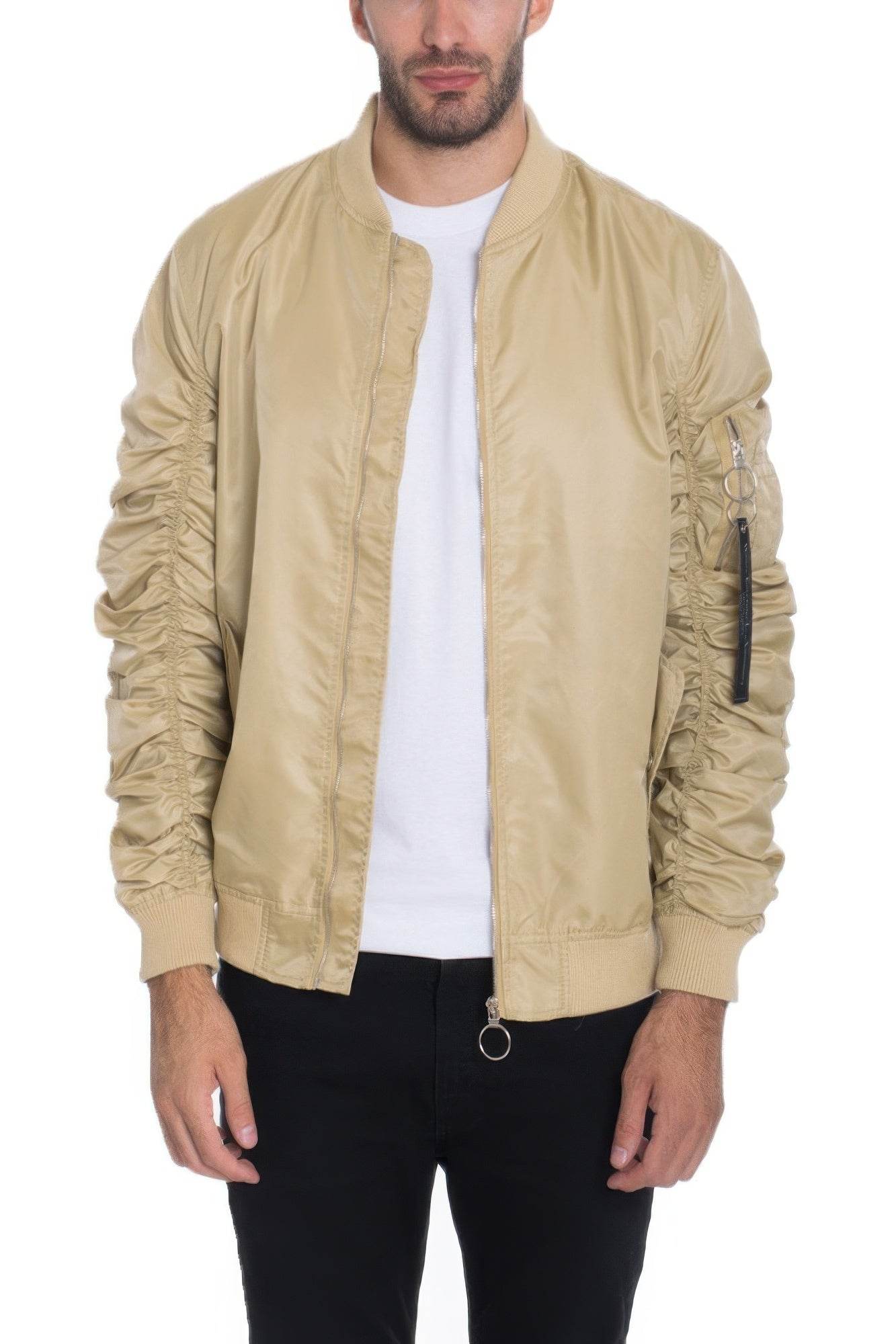 Men's Casual Ma-1 Flight Lined Bomber Jacket - Purcell's Clothing Company