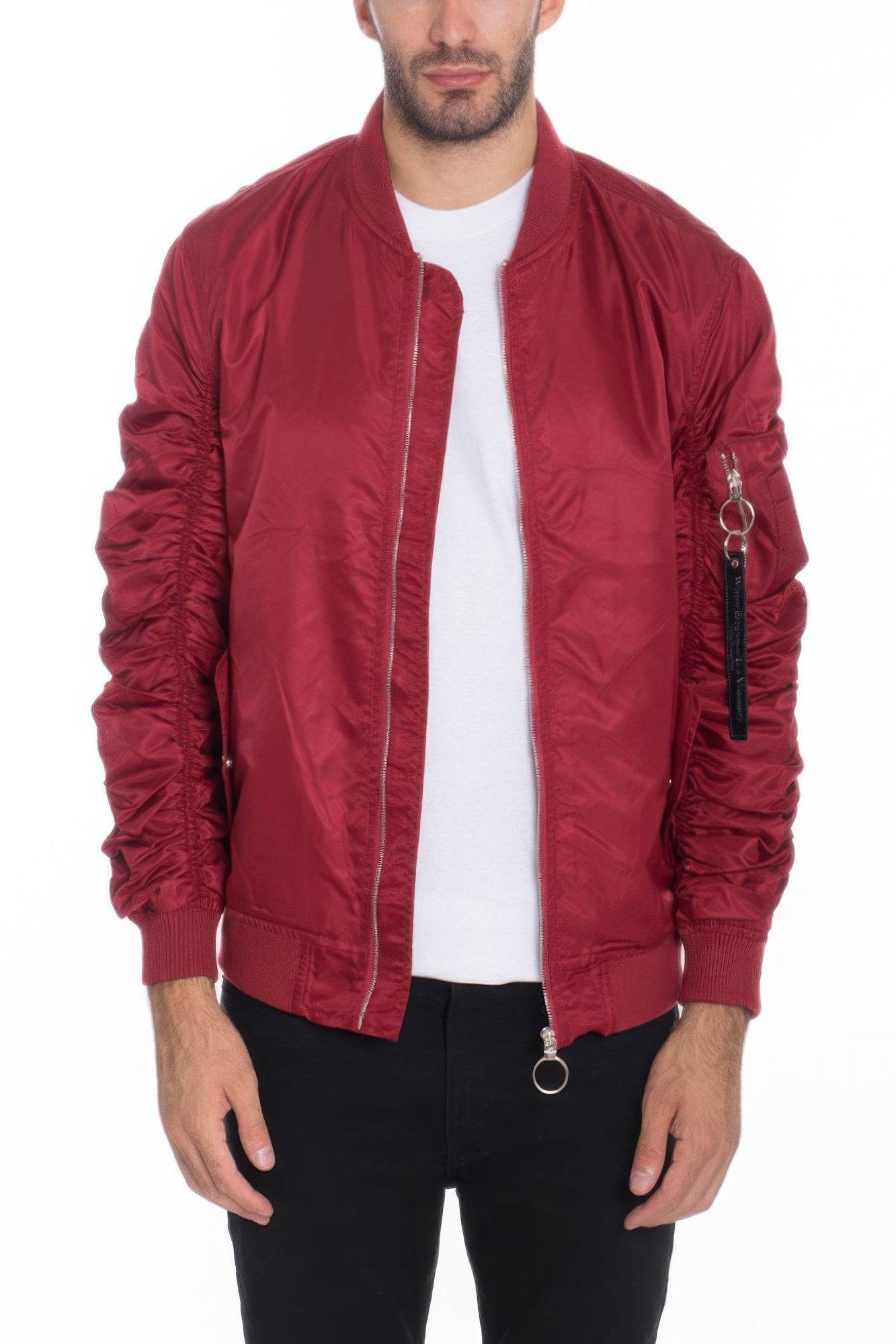 Men's Casual Ma-1 Flight Lined Bomber Jacket - Purcell's Clothing Company