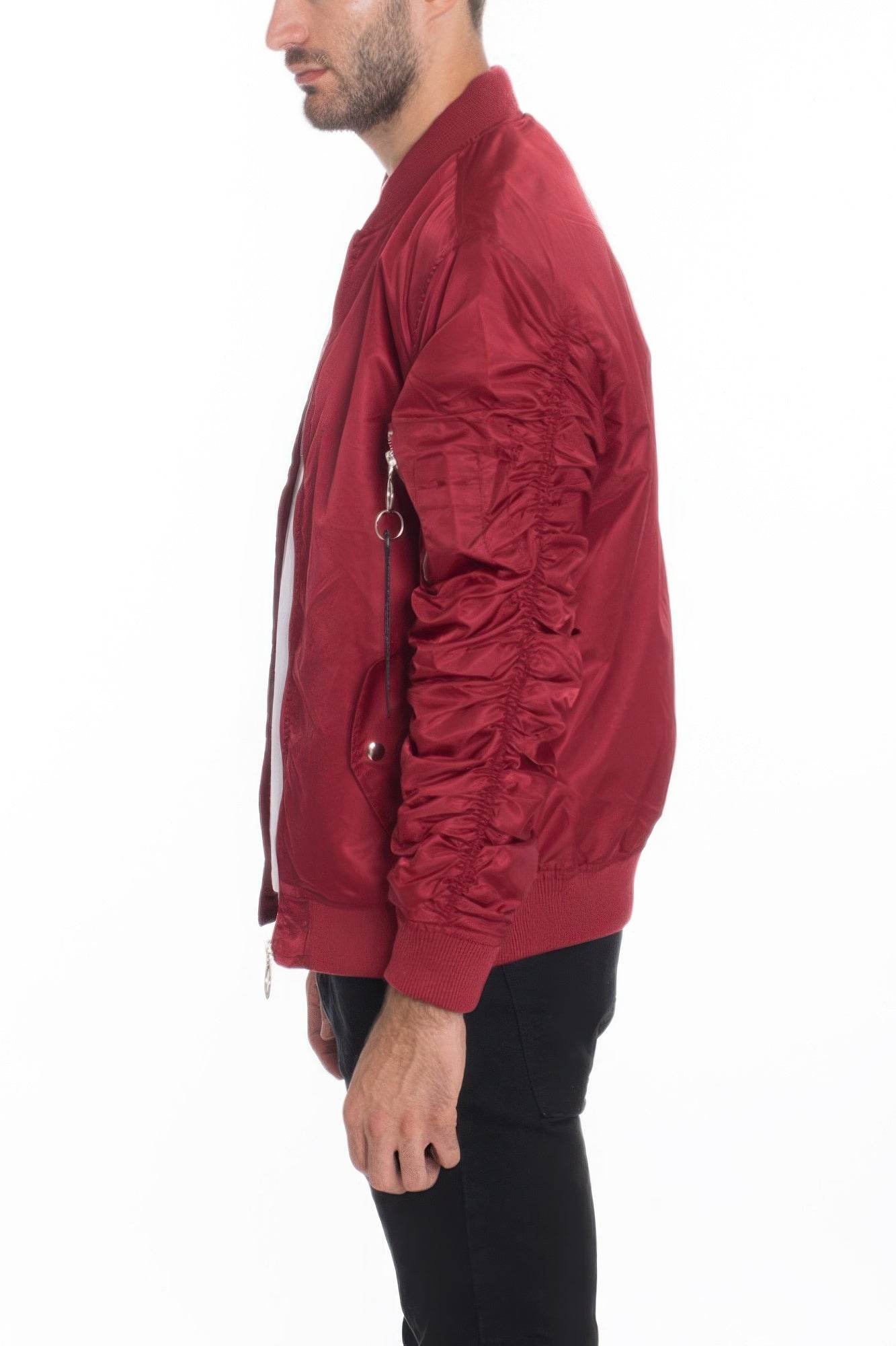 Men's Casual Ma-1 Flight Lined Bomber Jacket - Purcell's Clothing Company