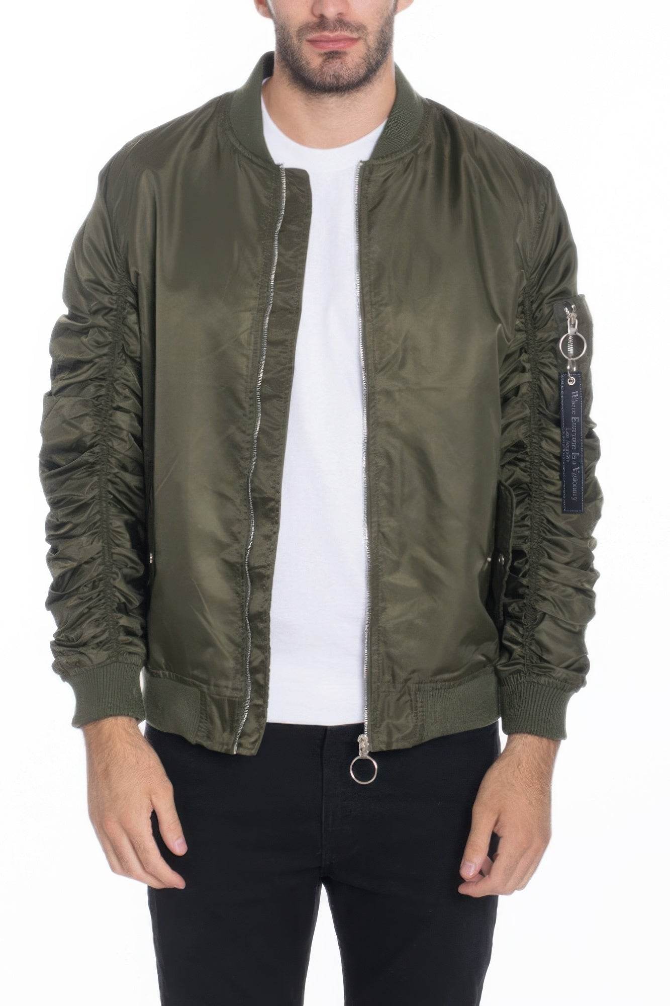 Men's Casual Ma-1 Flight Lined Bomber Jacket - Purcell's Clothing Company