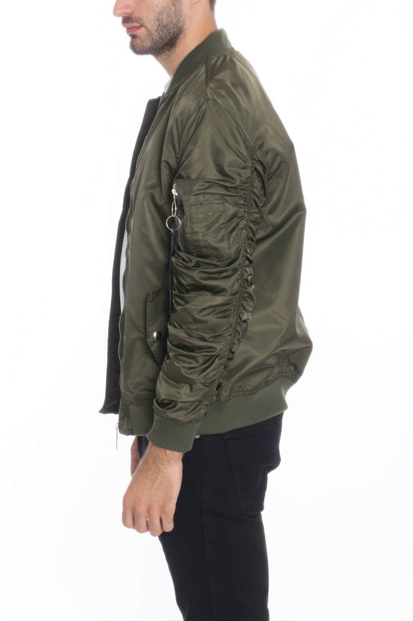 Men's Casual Ma-1 Flight Lined Bomber Jacket - Purcell's Clothing Company