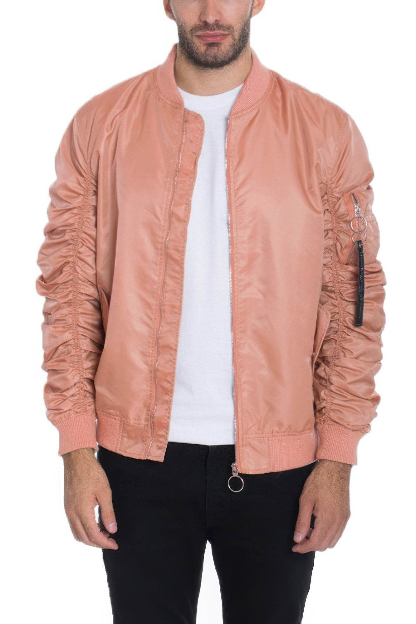 Men's Casual Ma-1 Flight Lined Bomber Jacket - Purcell's Clothing Company