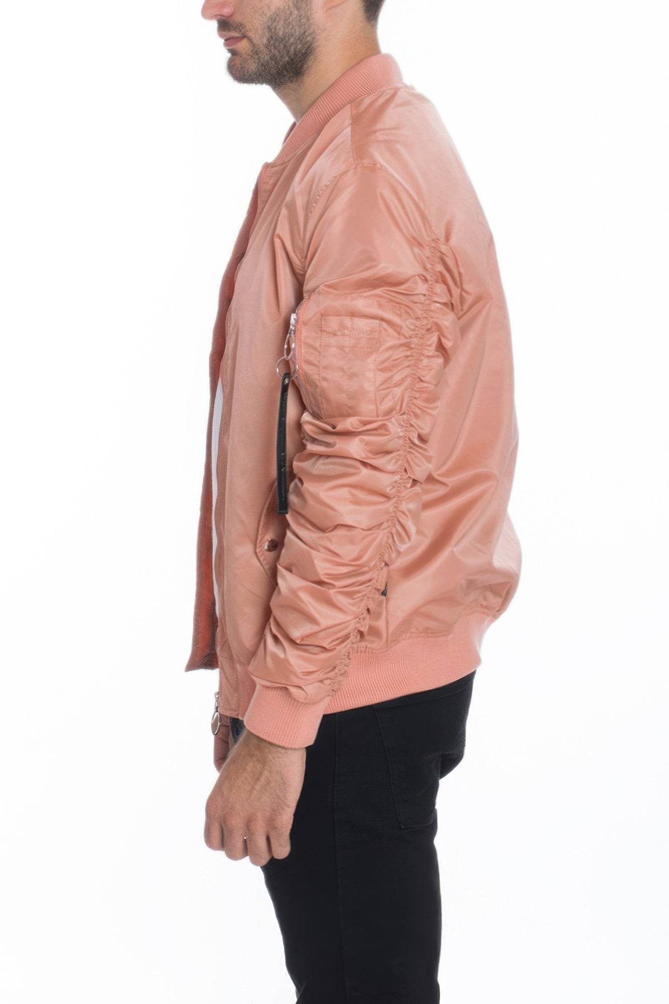 Men's Casual Ma-1 Flight Lined Bomber Jacket - Purcell's Clothing Company