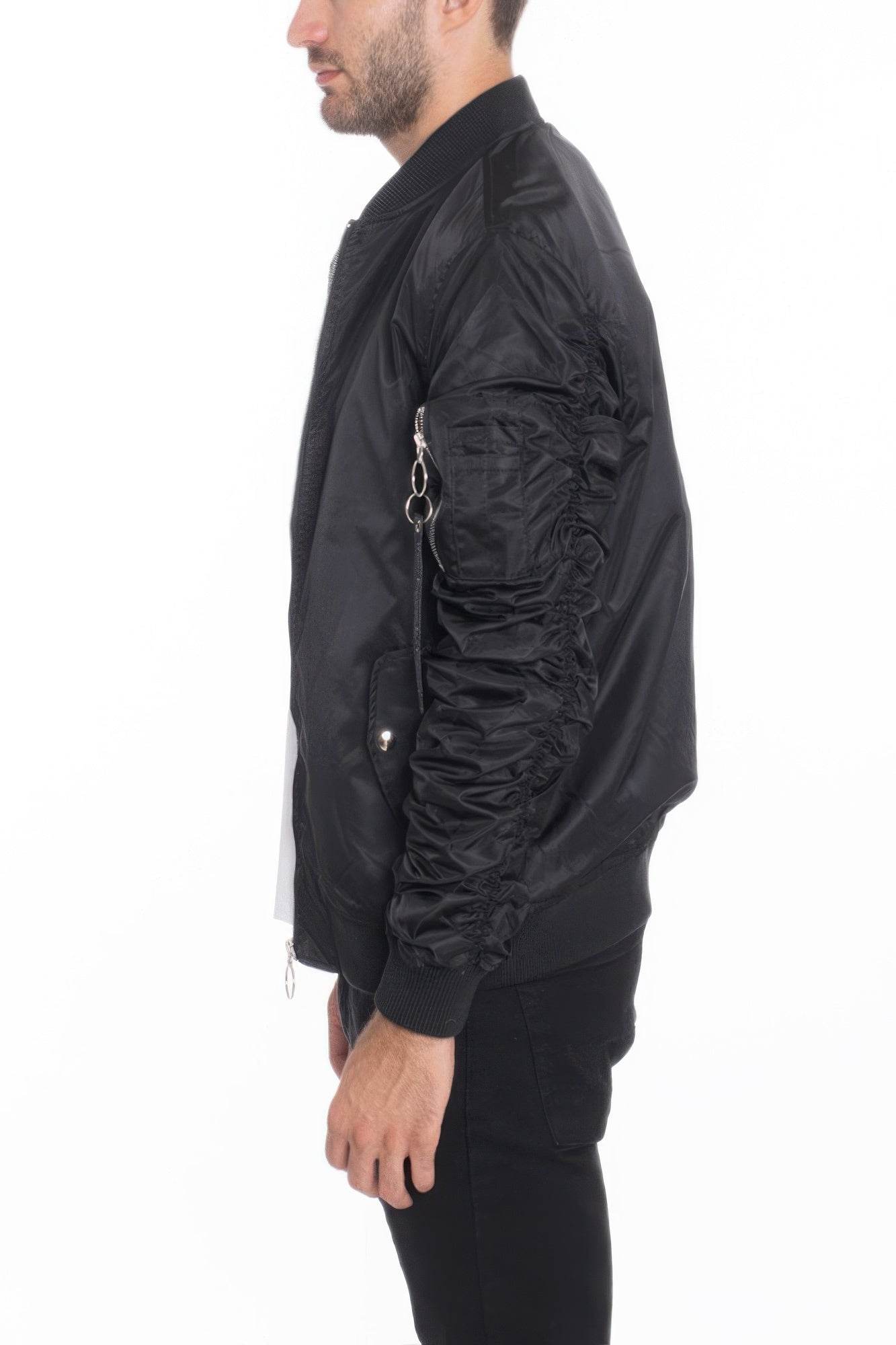 Men's Casual Ma-1 Flight Lined Bomber Jacket - Purcell's Clothing Company