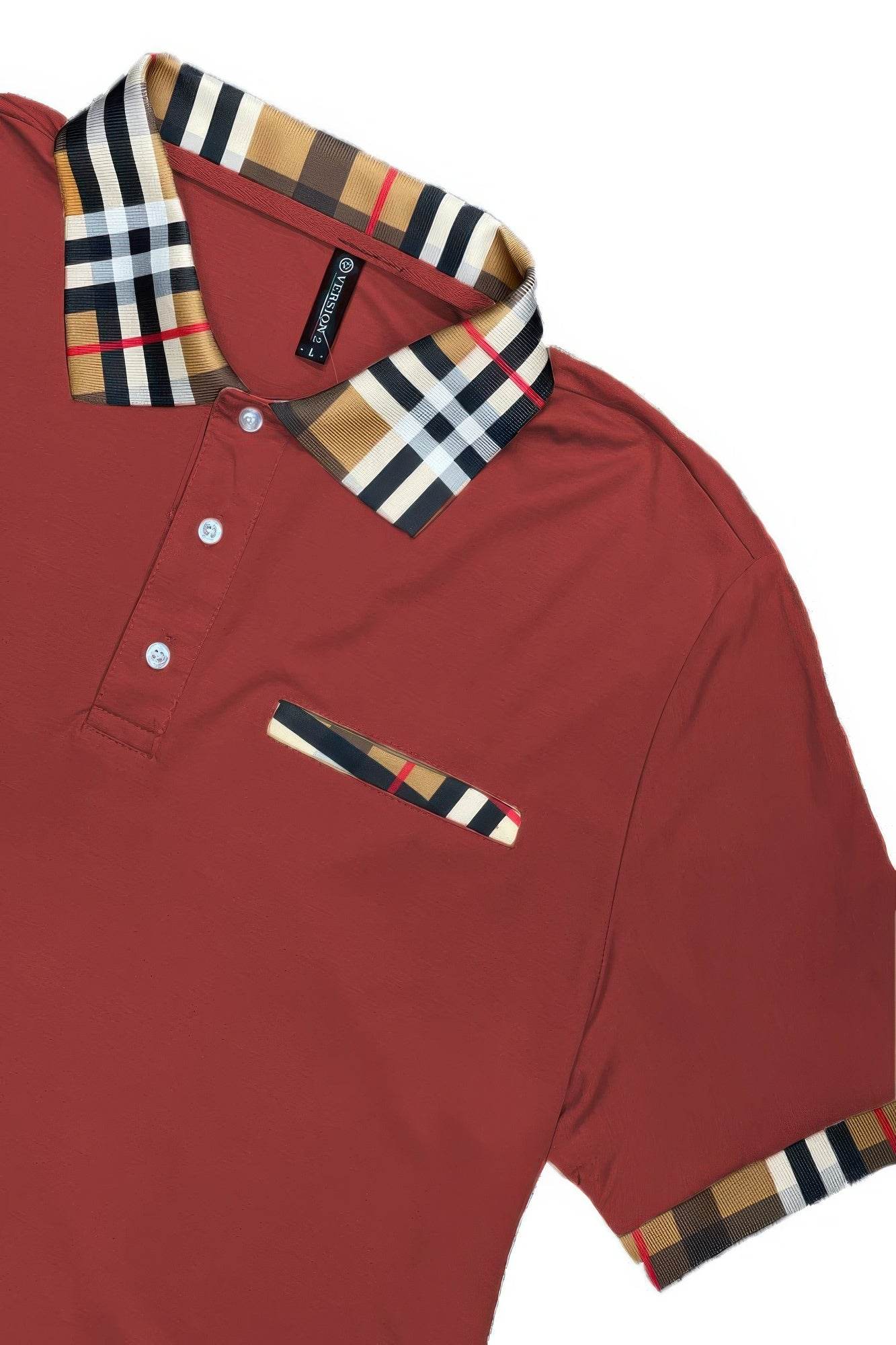 Checkered Plaid Short Sleeve Polo Shirt - Purcell's Clothing Company
