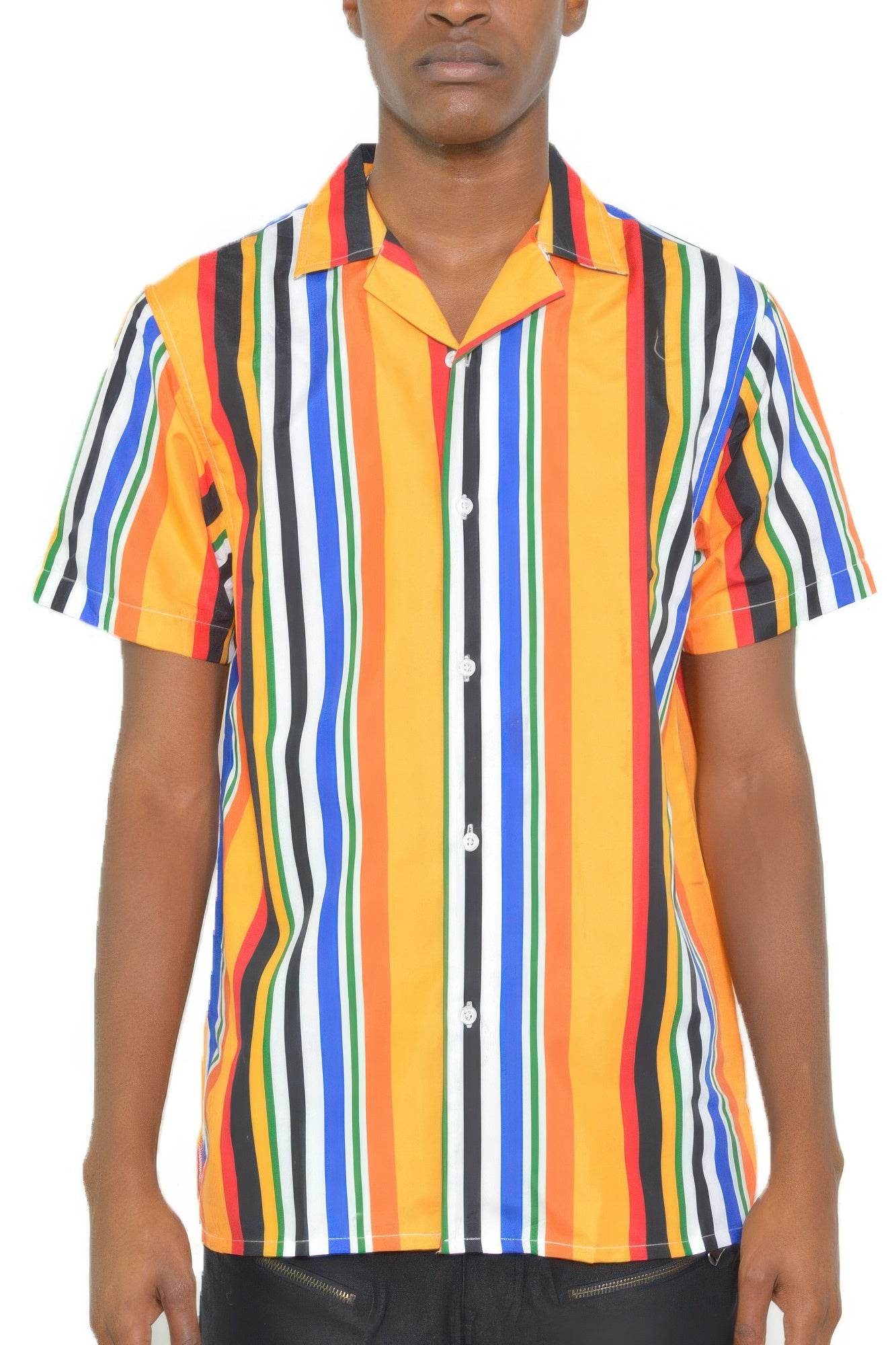Striped Button Down Shirt Print - Purcell's Clothing Company
