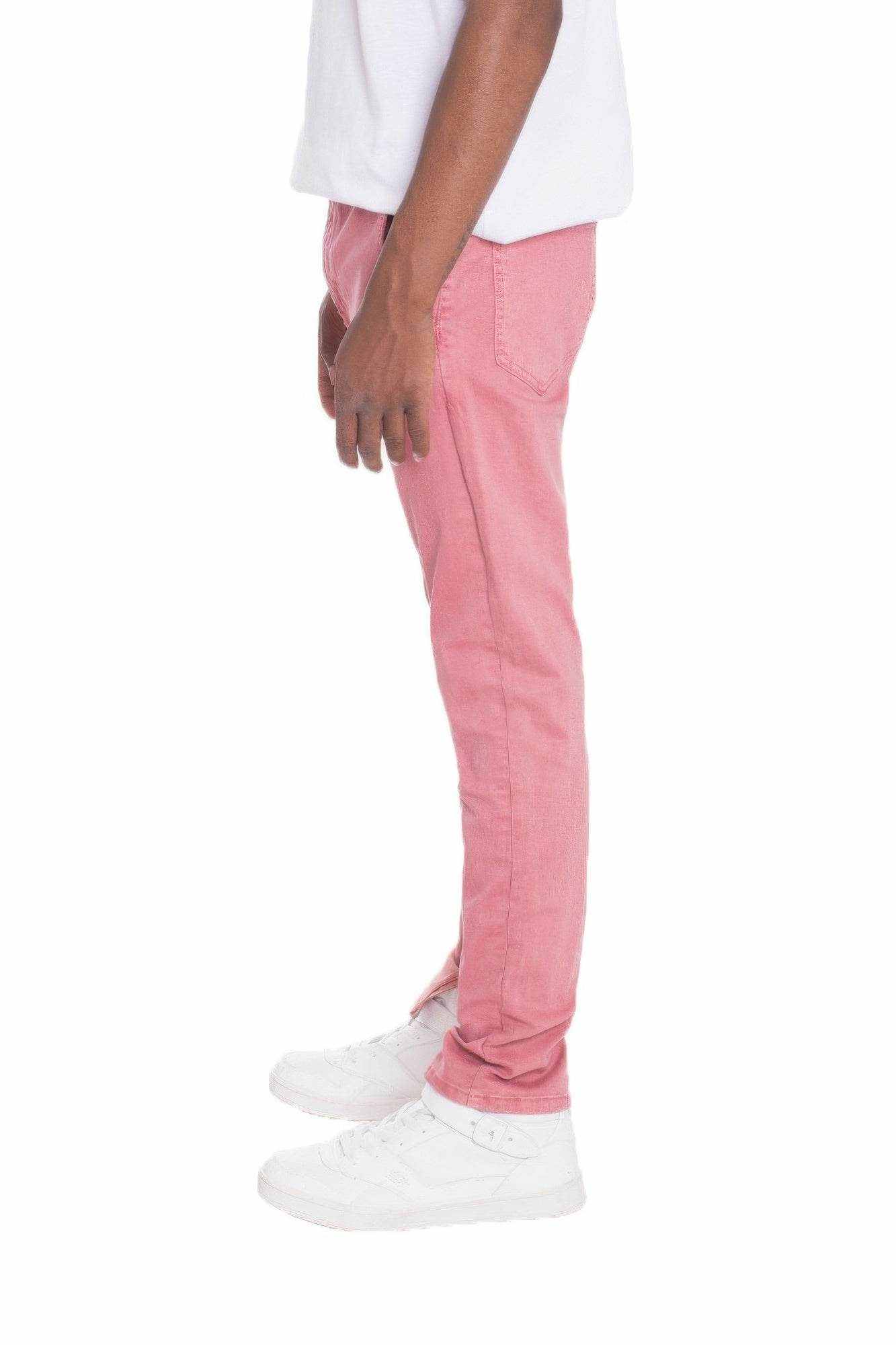 Distressed Denim Checkered Taped Jeans - Purcell's Clothing Company