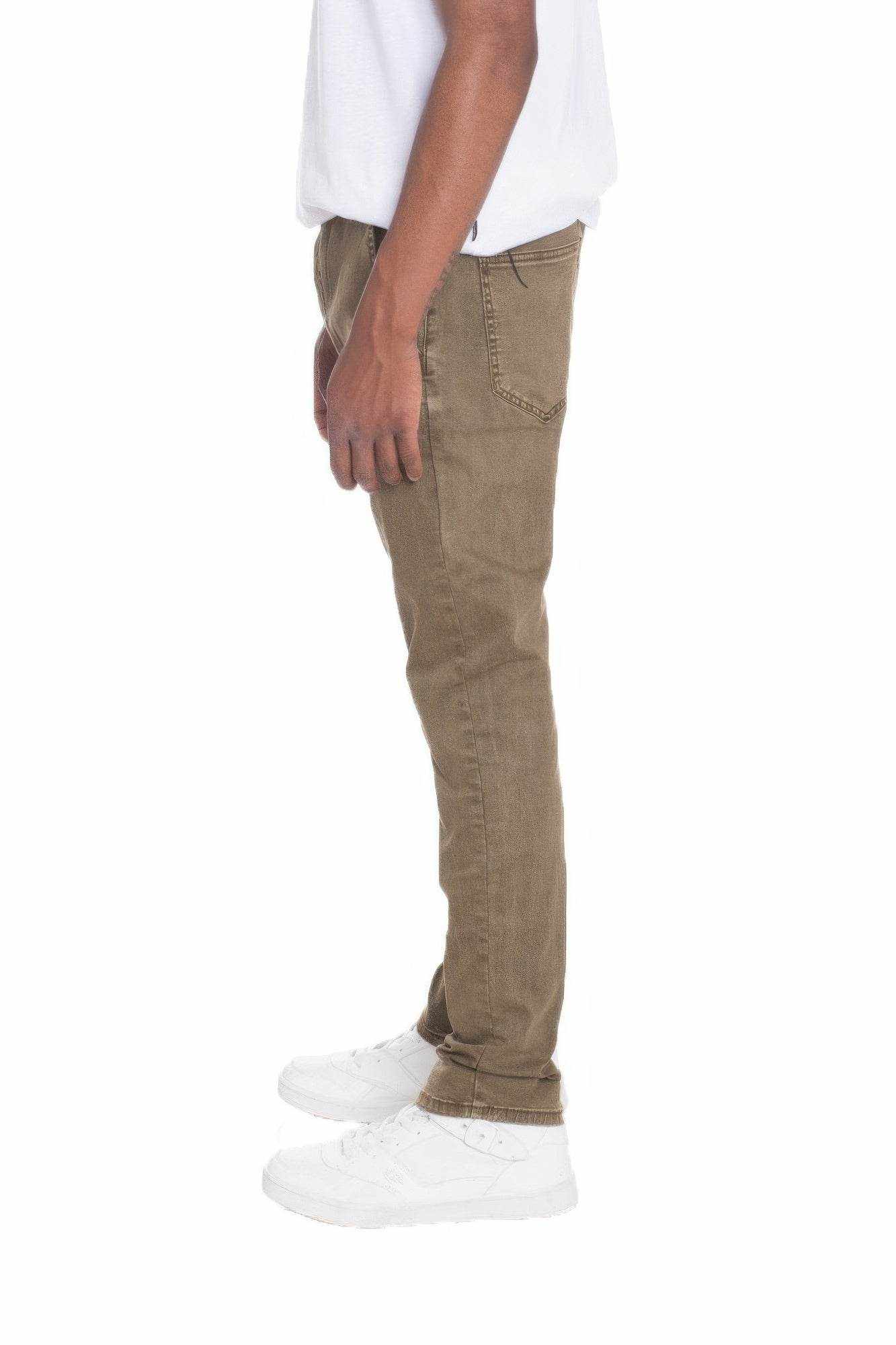 Distressed Denim Checkered Taped Jeans - Purcell's Clothing Company