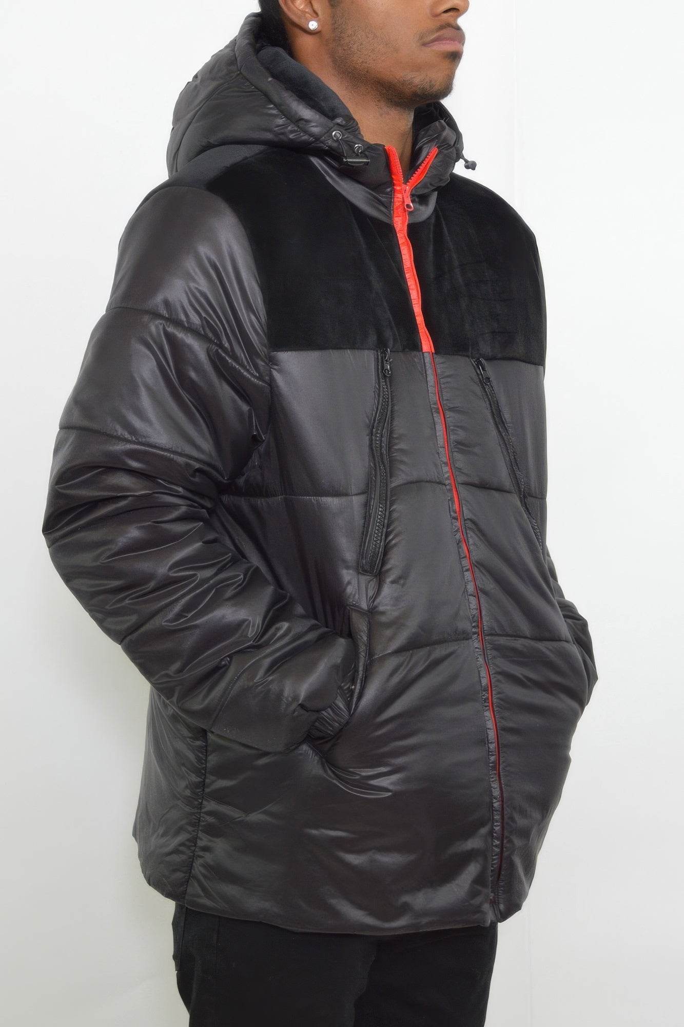 Mens Padded Buffle Puffer Jacket - Purcell's Clothing Company