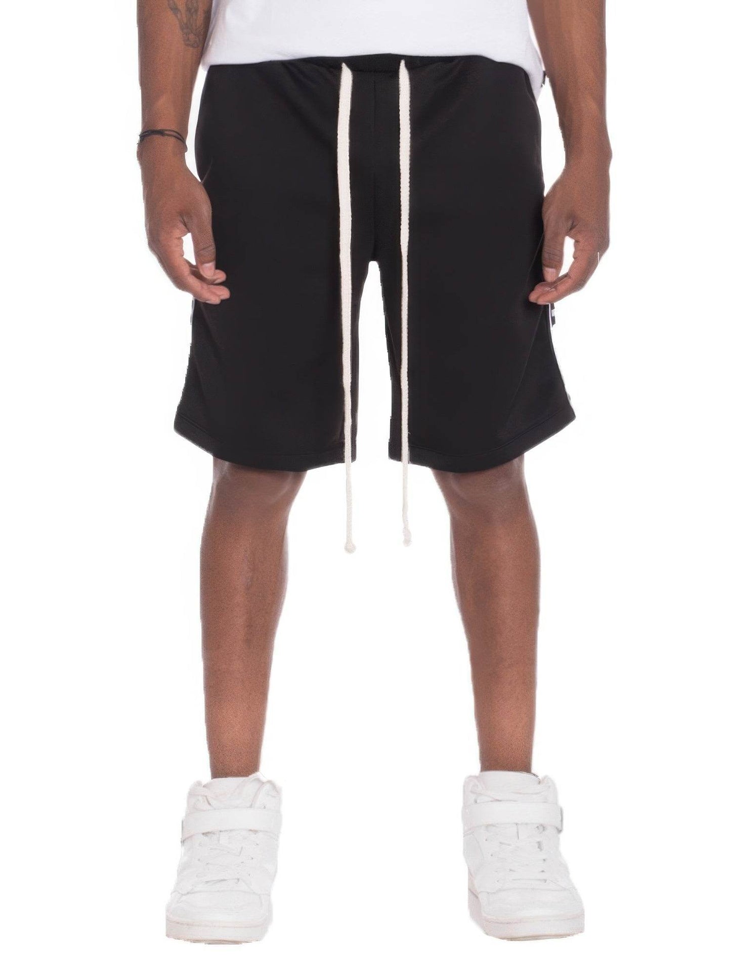 Mens Checkered Stripe Track Shorts - Purcell's Clothing Company