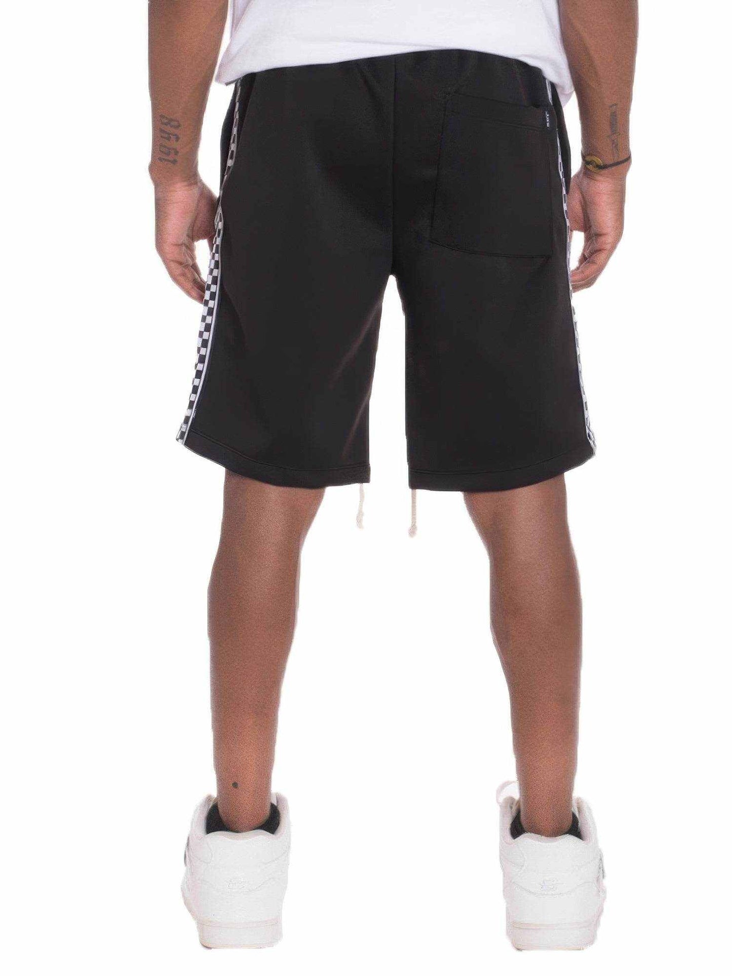 Mens Checkered Stripe Track Shorts - Purcell's Clothing Company