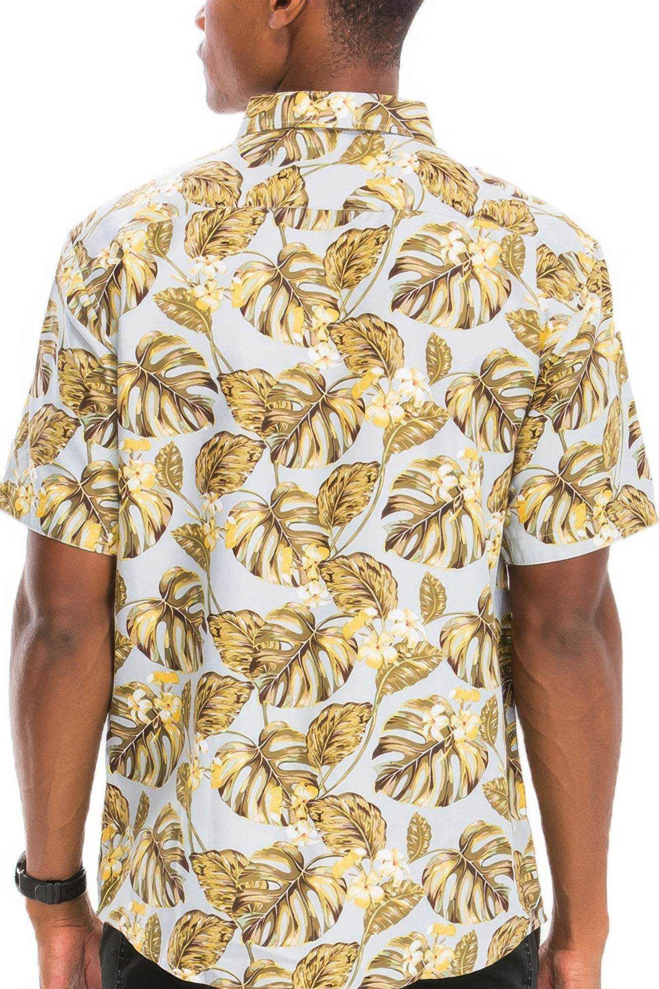 Hawaiian Print Button Down Shirt - Purcell's Clothing Company