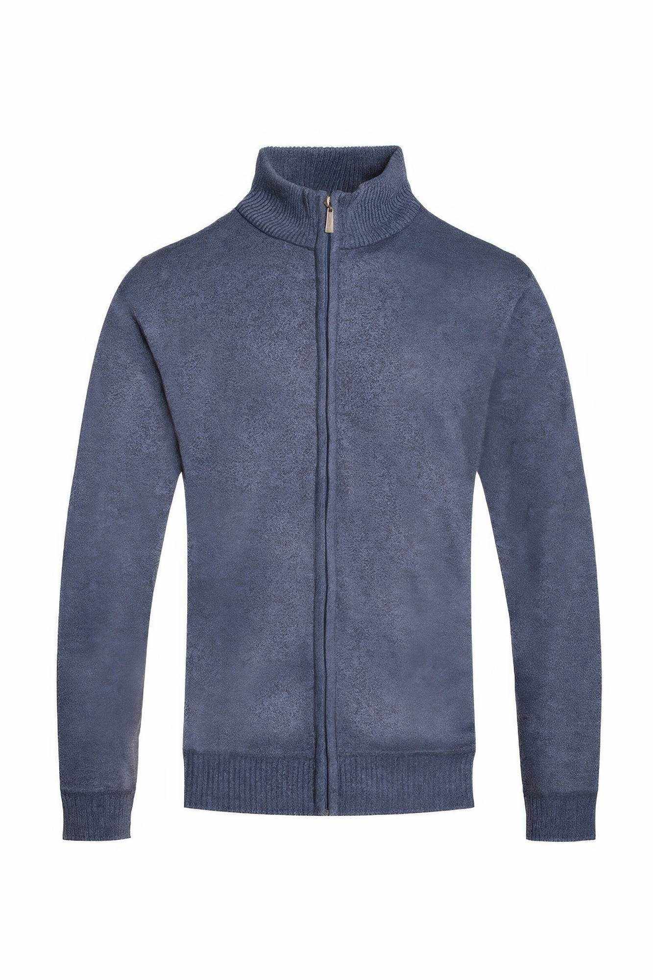 Mens Solid Full Zip Sweater - Purcell's Clothing Company