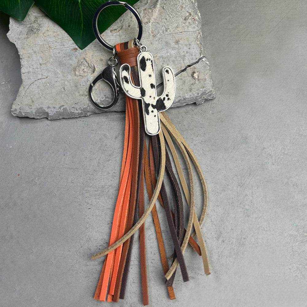 Cactus Keychain with Tassel - Purcell's Clothing Company