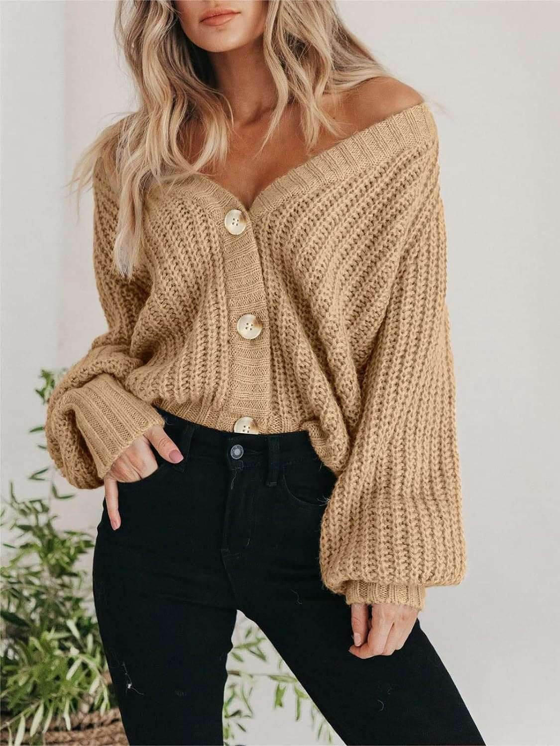 Button Up Long Sleeve Cardigan - Purcell's Clothing Company