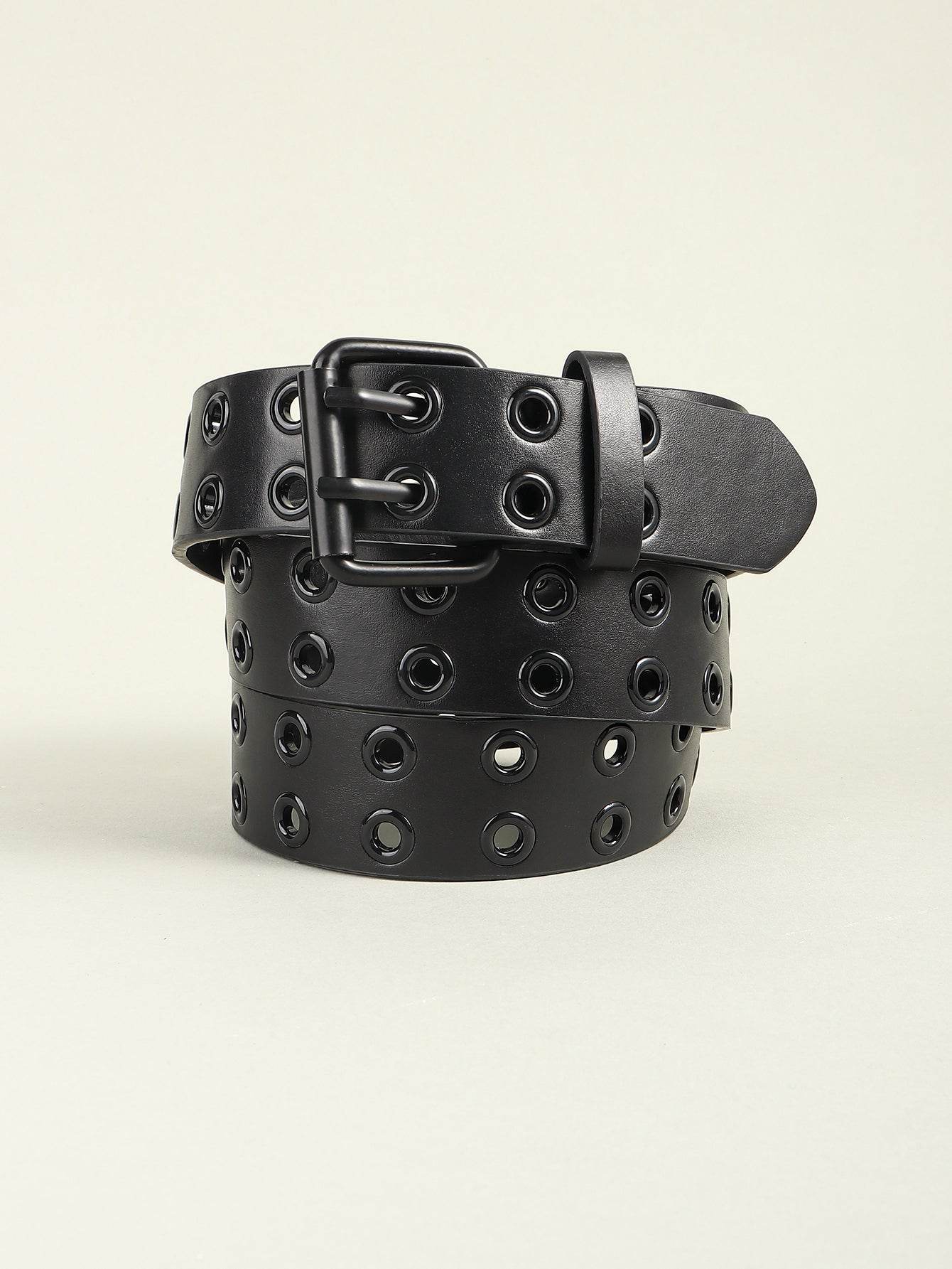 Grommet PU Leather Belt - Purcell's Clothing Company