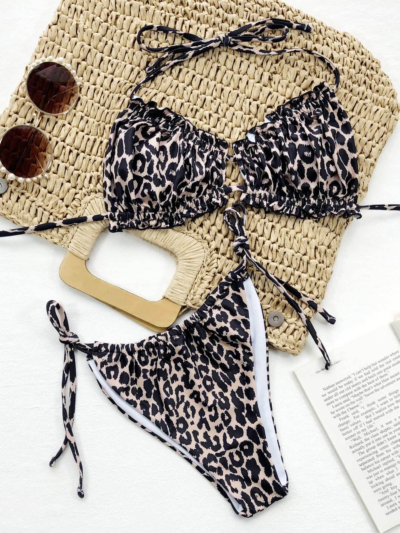 Frill Trill Halter Neck Bikini Set - Purcell's Clothing Company