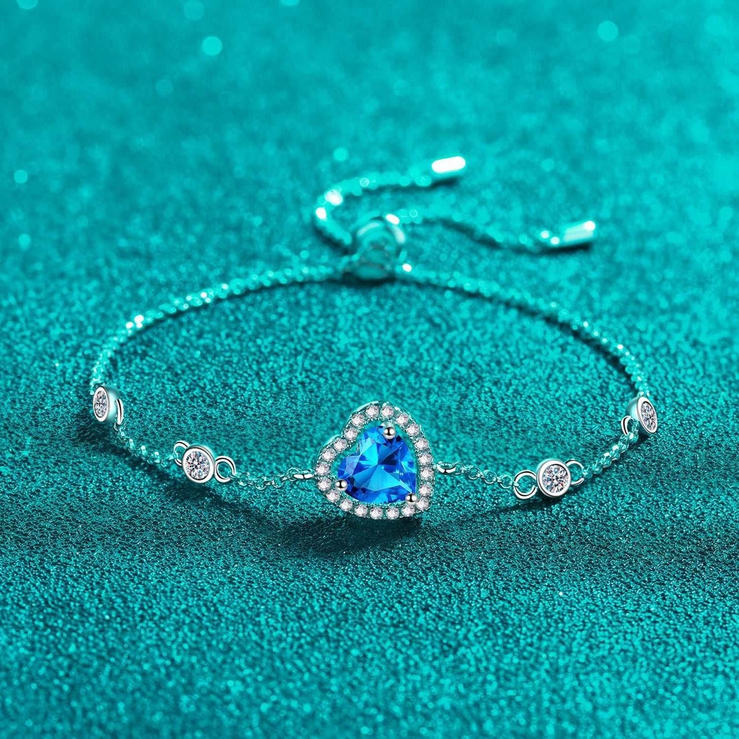 1 Carat Moissanite 925 Sterling Silver Bracelet - Purcell's Clothing Company