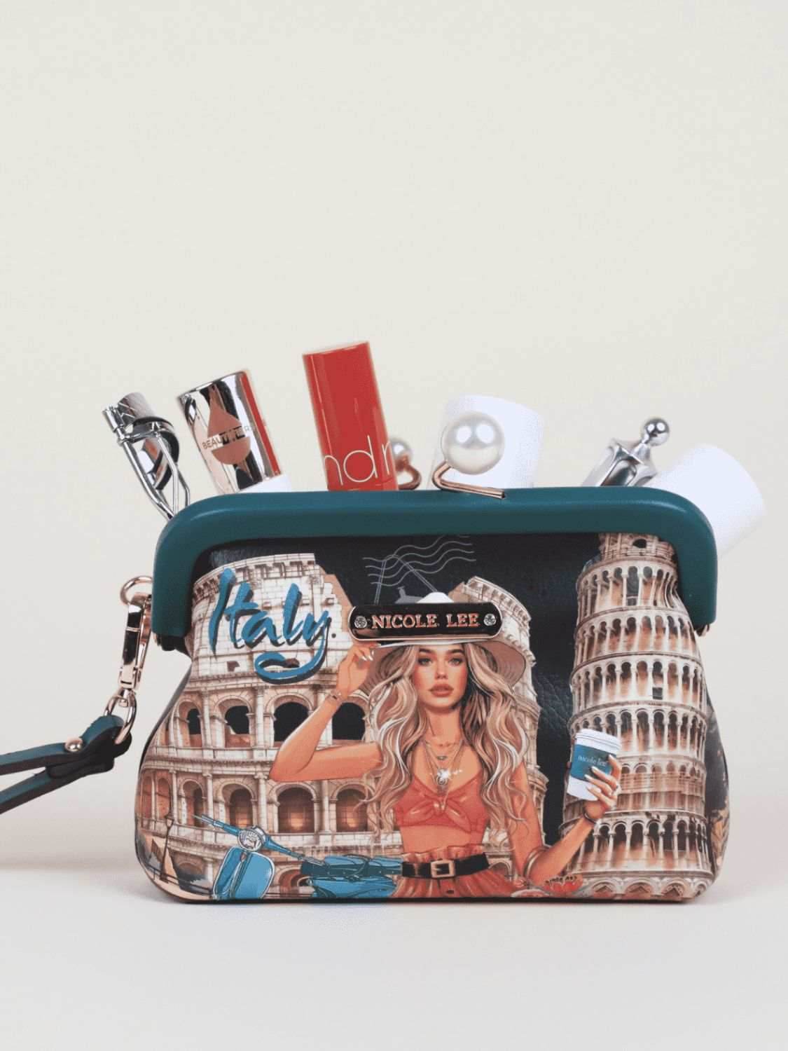 Nicole Lee USA Chelsea Pearl Kiss-Lock Coin Purse - Purcell's Clothing Company