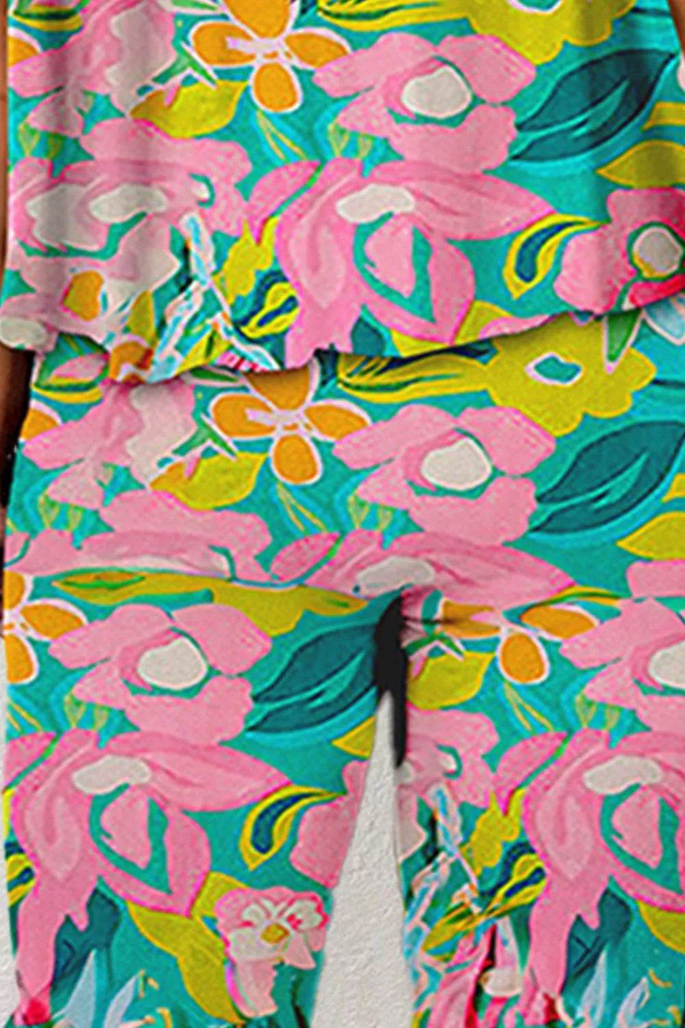 Ruffled Printed Tube Jumpsuit - Purcell's Clothing Company