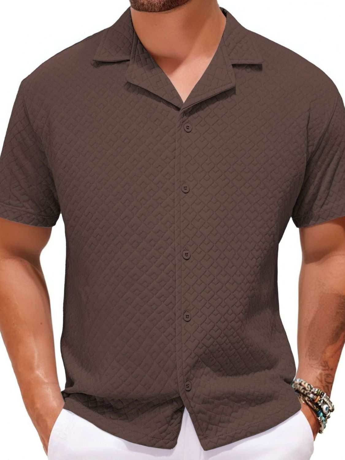 Men's Plus Size Button Down Short Sleeve Shirt - Purcell's Clothing Company