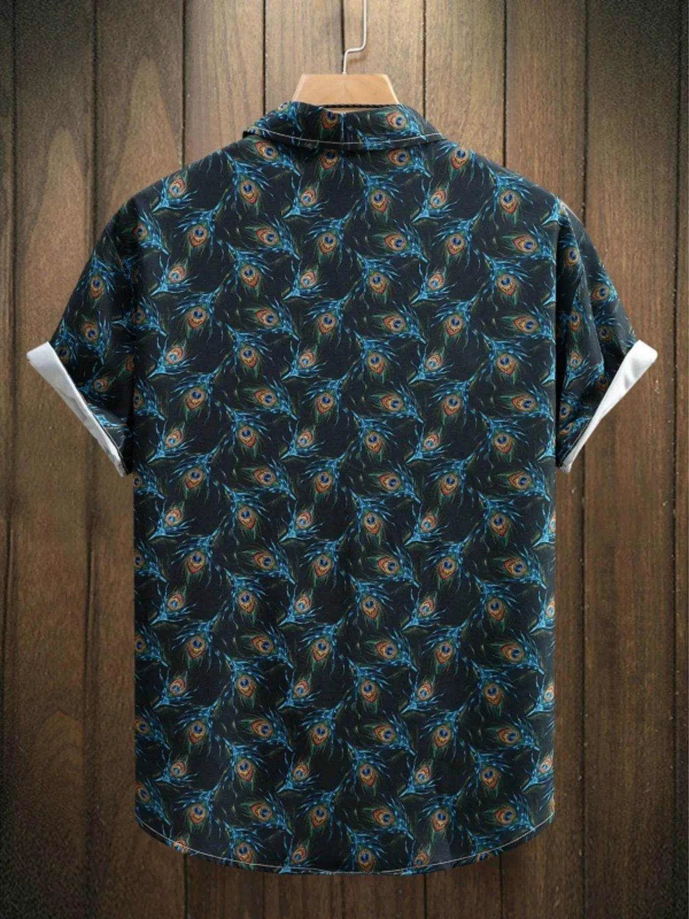 Men's Printed Button Up Short Sleeve Shirt - Purcell's Clothing Company