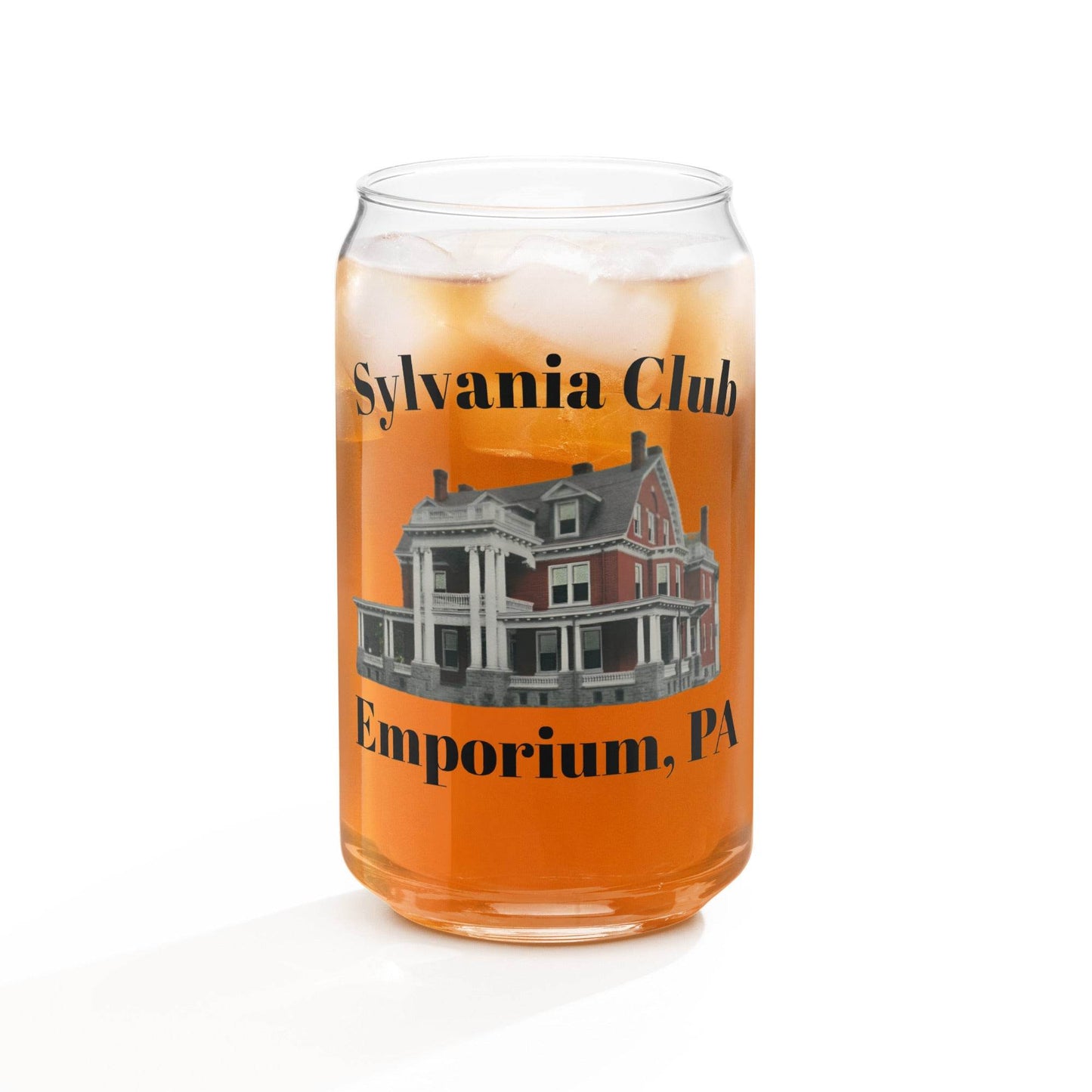 Print On Can-Shaped Glass Sylvania Club - Purcell's Clothing Company