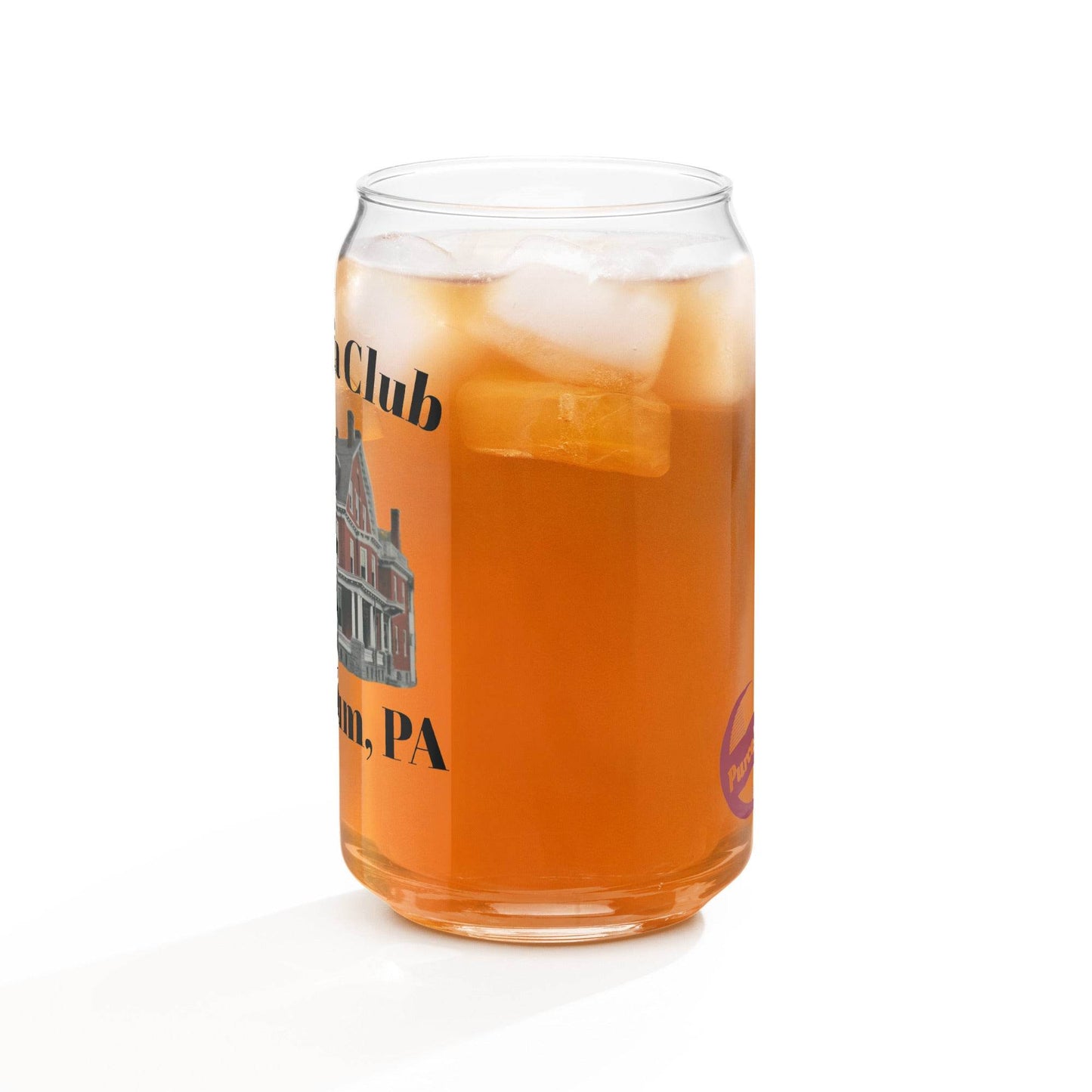 Print On Can-Shaped Glass Sylvania Club - Purcell's Clothing Company