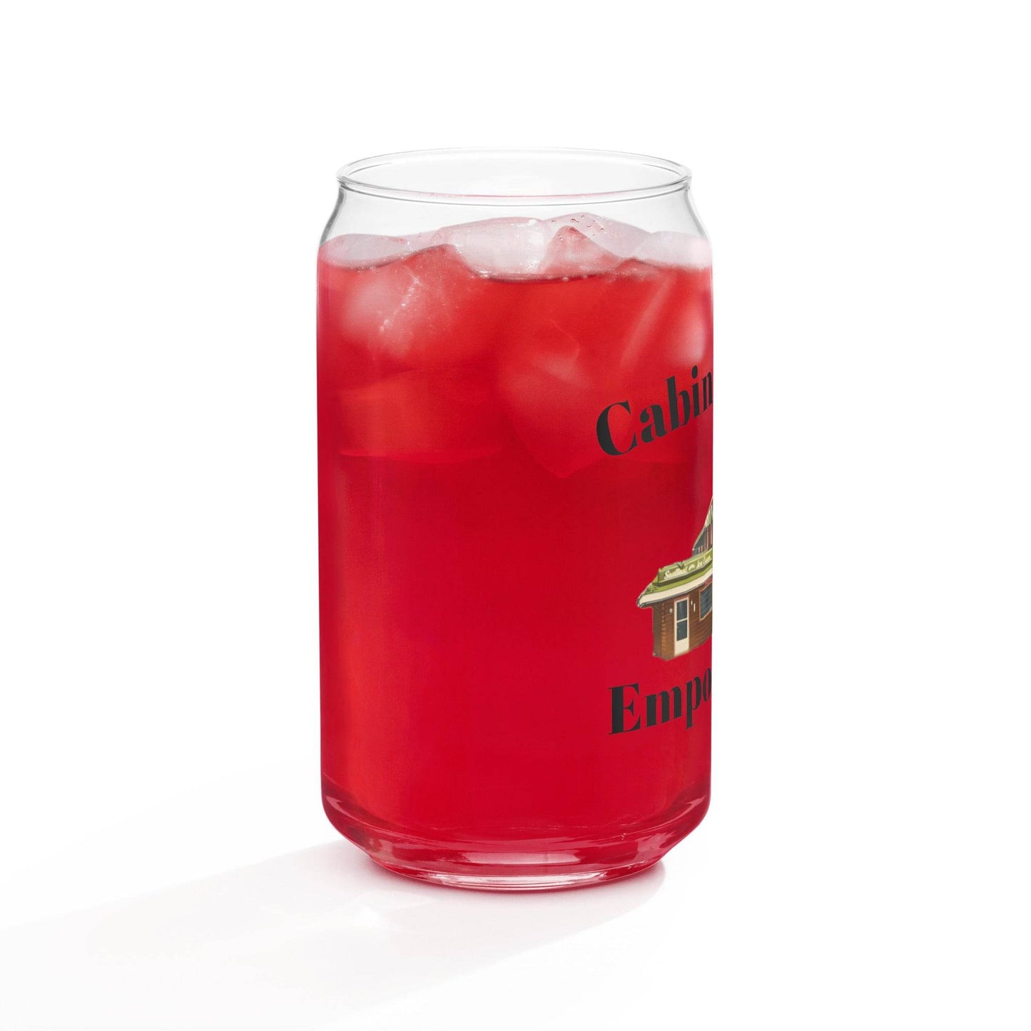 Cabin Kitchen Print Can-Shaped Glass - Purcell's Clothing Company