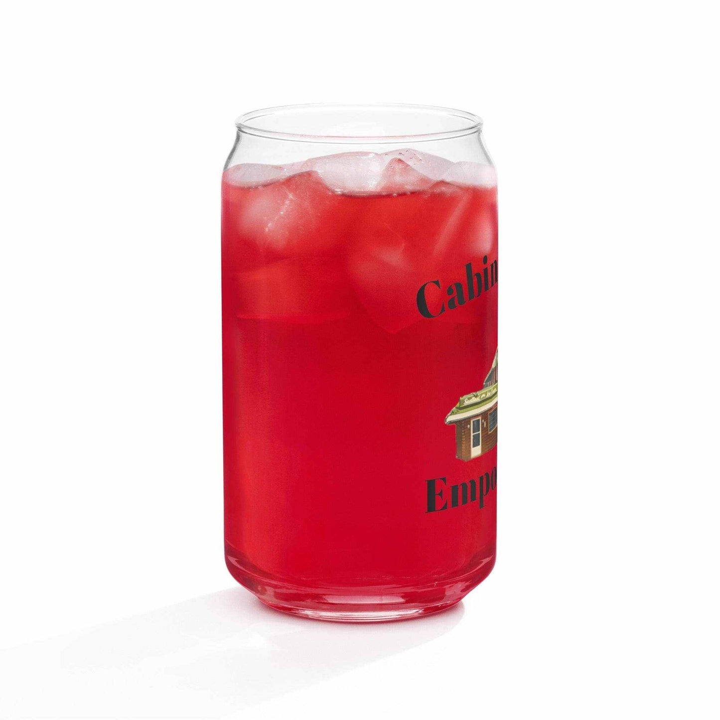 Cabin Kitchen Print Can-Shaped Glass - Purcell's Clothing Company
