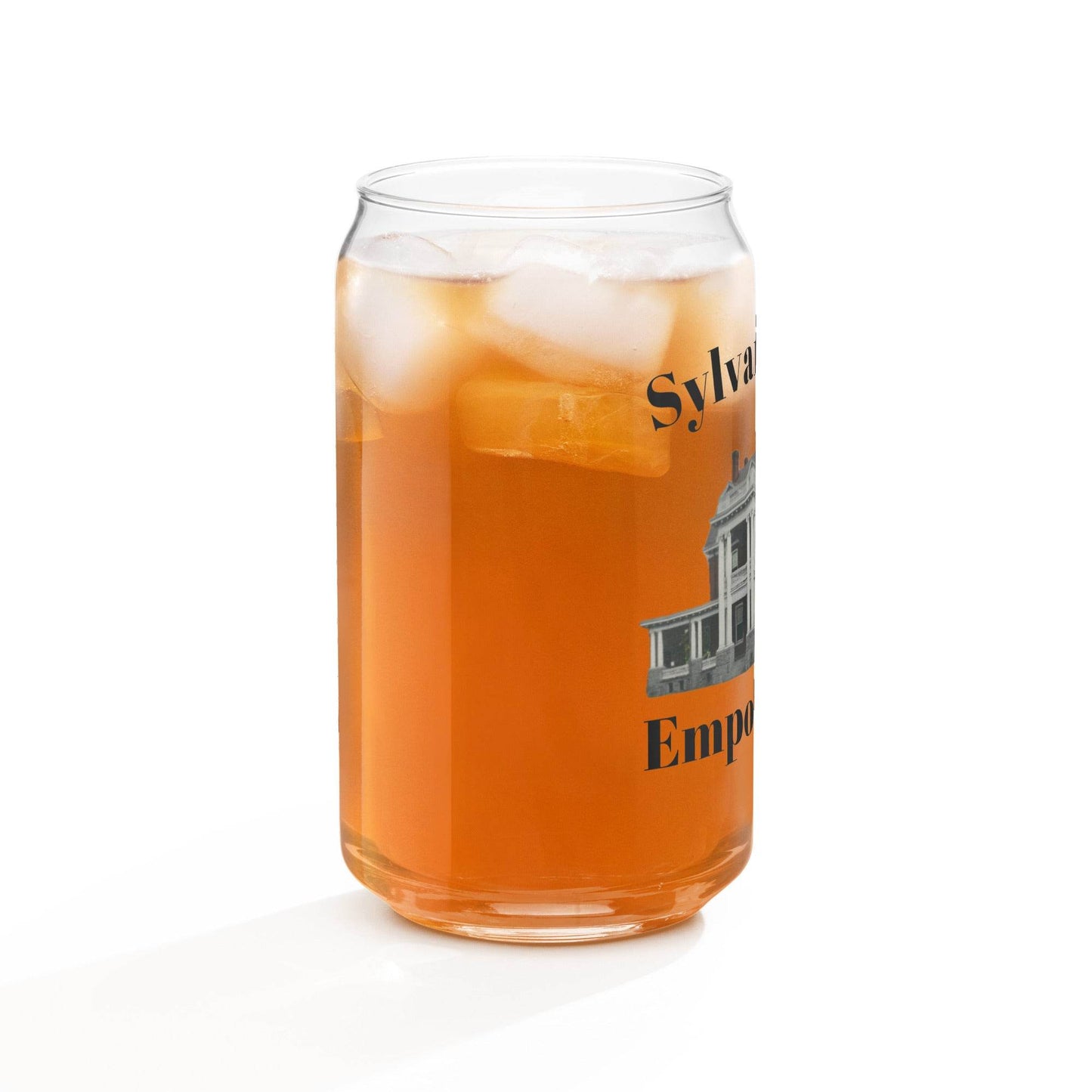 Print On Can-Shaped Glass Sylvania Club - Purcell's Clothing Company