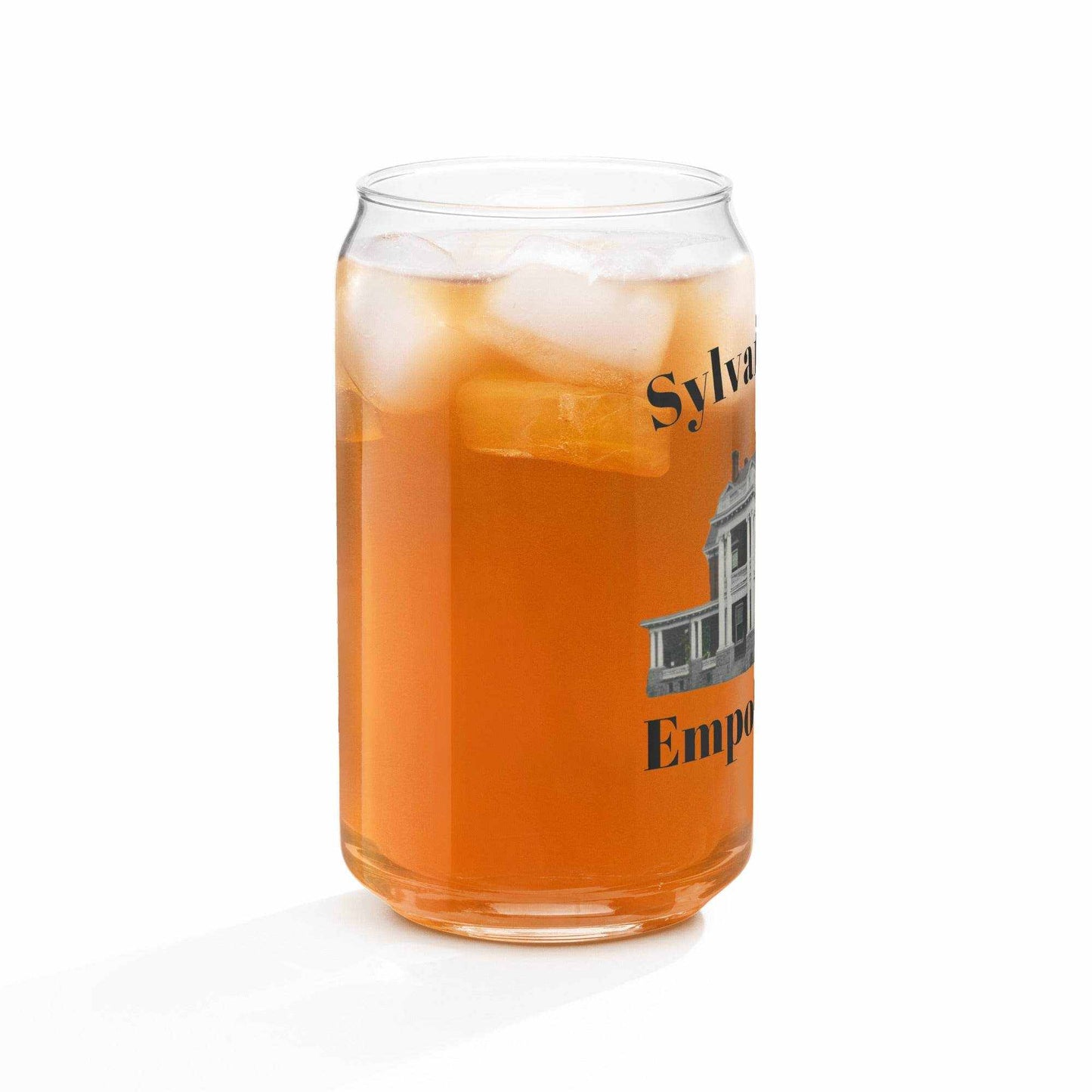 Print On Can-Shaped Glass Sylvania Club - Purcell's Clothing Company